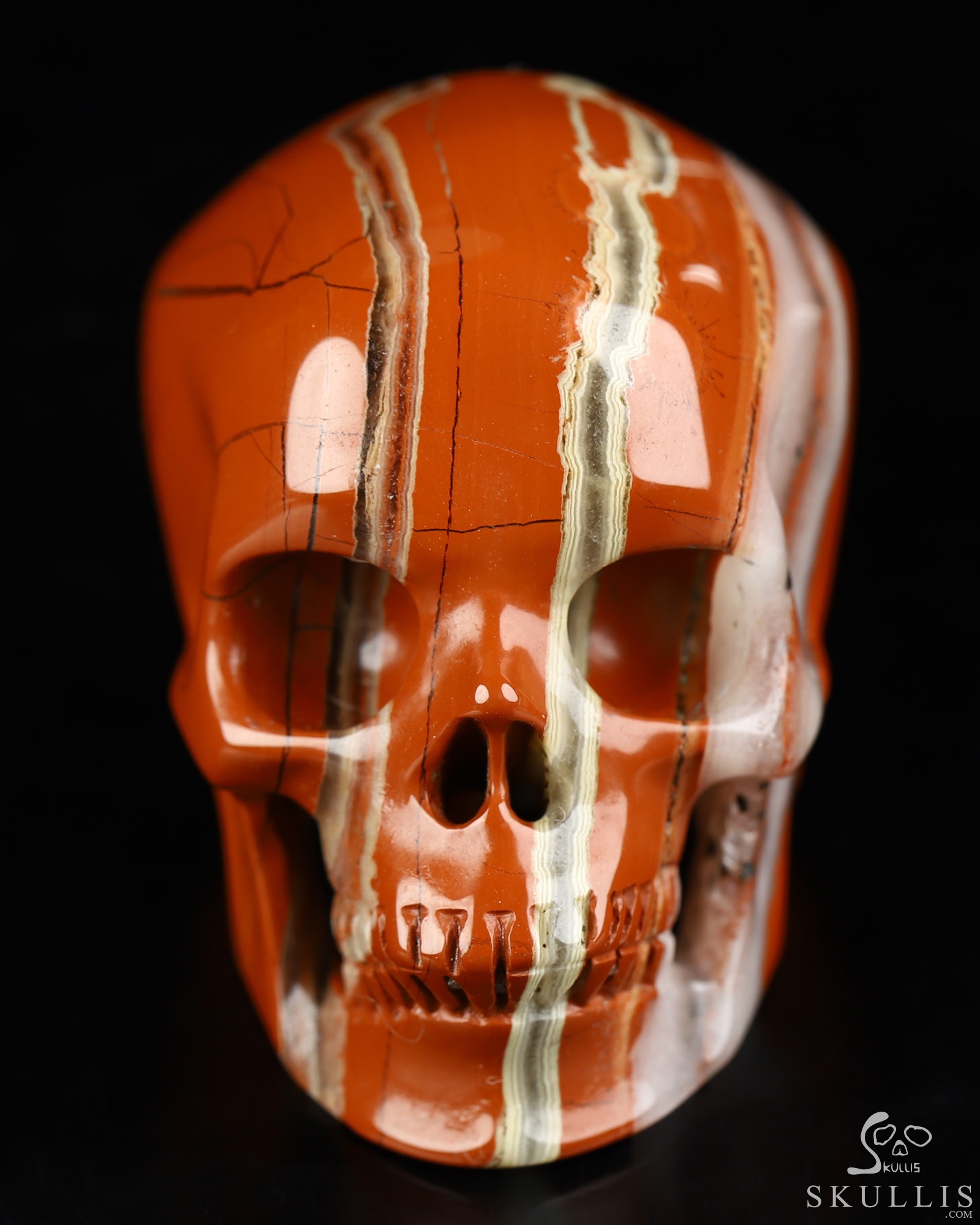 2.0" Red Jasper Hand Carved Crystal Skull, Super Realistic, Crystal Healing 2.0" Red Jasper Hand Carved Crystal Skull, Super Realistic, Crystal Healing