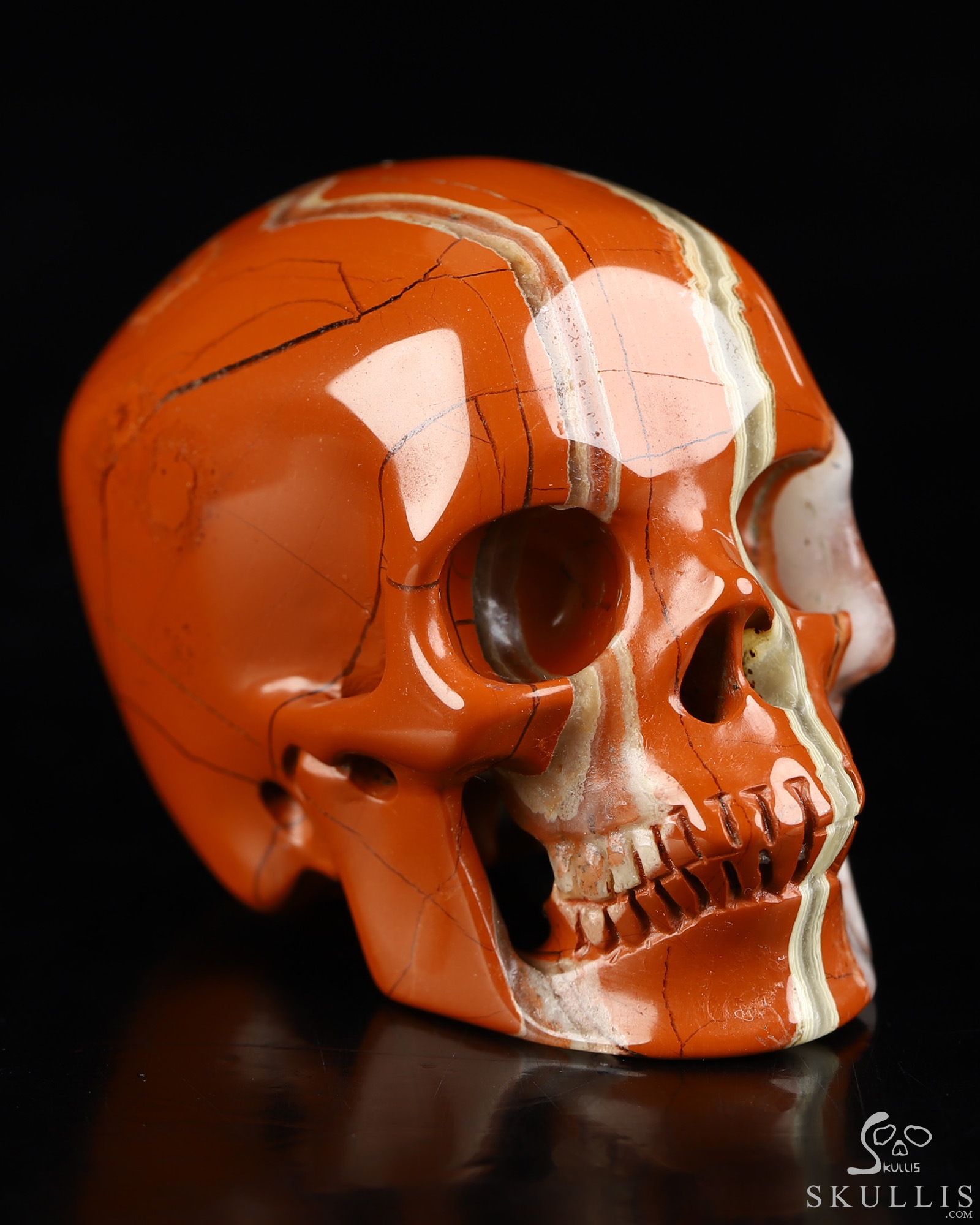 2.0" Red Jasper Hand Carved Crystal Skull, Super Realistic, Crystal Healing 2.0" Red Jasper Hand Carved Crystal Skull, Super Realistic, Crystal Healing
