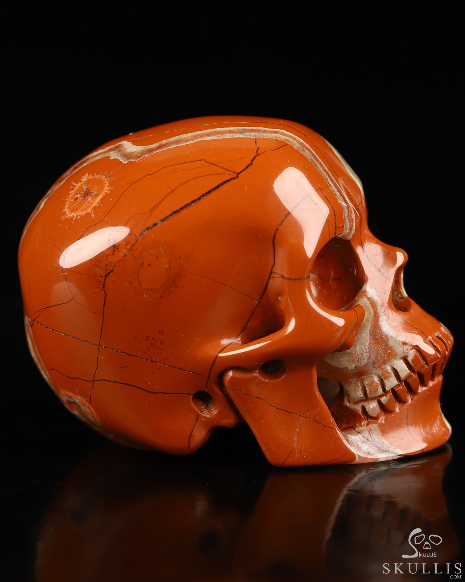 2.0" Red Jasper Hand Carved Crystal Skull, Super Realistic, Crystal Healing 2.0" Red Jasper Hand Carved Crystal Skull, Super Realistic, Crystal Healing