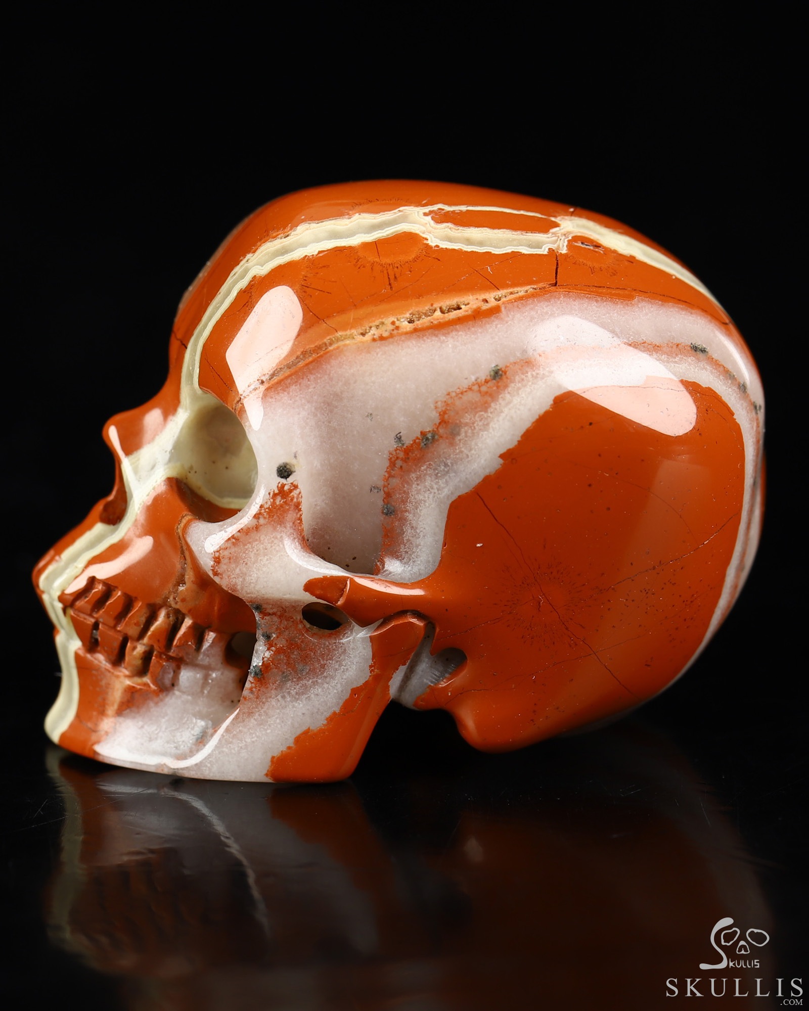 2.0" Red Jasper Hand Carved Crystal Skull, Super Realistic, Crystal Healing 2.0" Red Jasper Hand Carved Crystal Skull, Super Realistic, Crystal Healing
