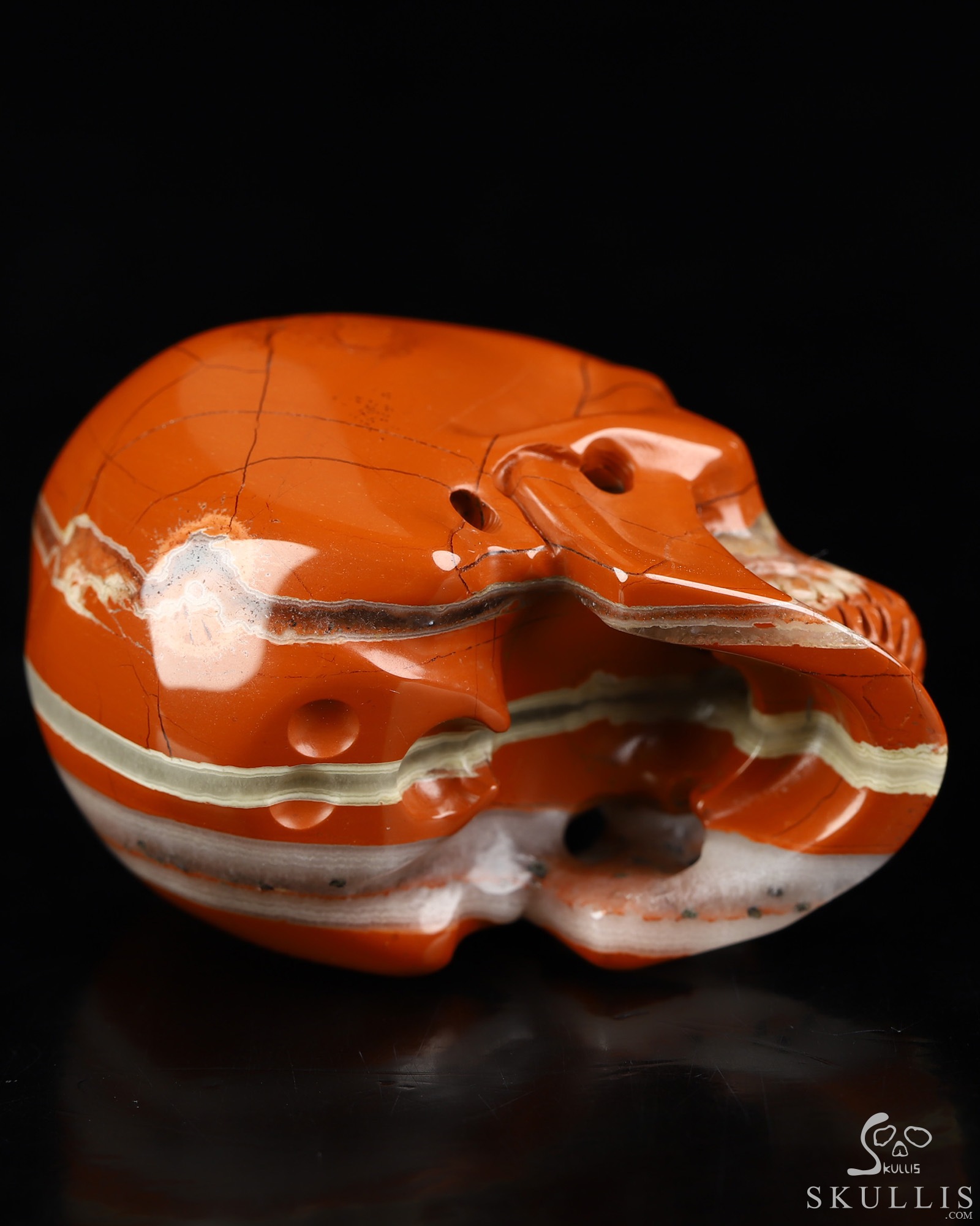 2.0" Red Jasper Hand Carved Crystal Skull, Super Realistic, Crystal Healing 2.0" Red Jasper Hand Carved Crystal Skull, Super Realistic, Crystal Healing