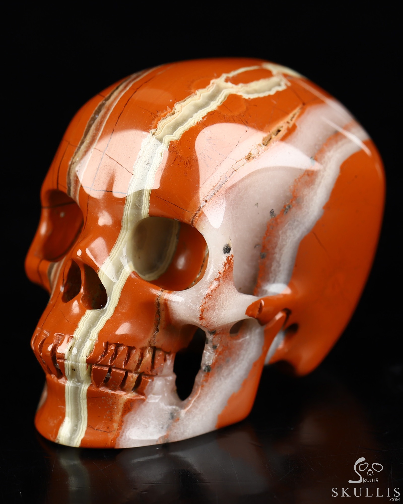 2.0" Red Jasper Hand Carved Crystal Skull, Super Realistic, Crystal Healing 2.0" Red Jasper Hand Carved Crystal Skull, Super Realistic, Crystal Healing