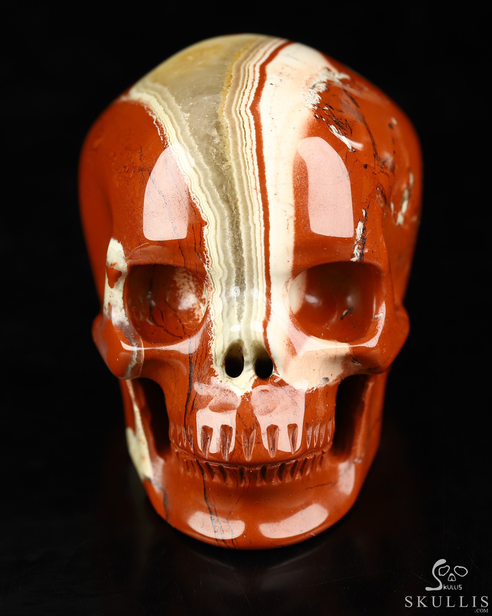 2.0" Red Jasper Hand Carved Crystal Skull, Super Realistic, Crystal Healing 2.0" Red Jasper Hand Carved Crystal Skull, Super Realistic, Crystal Healing