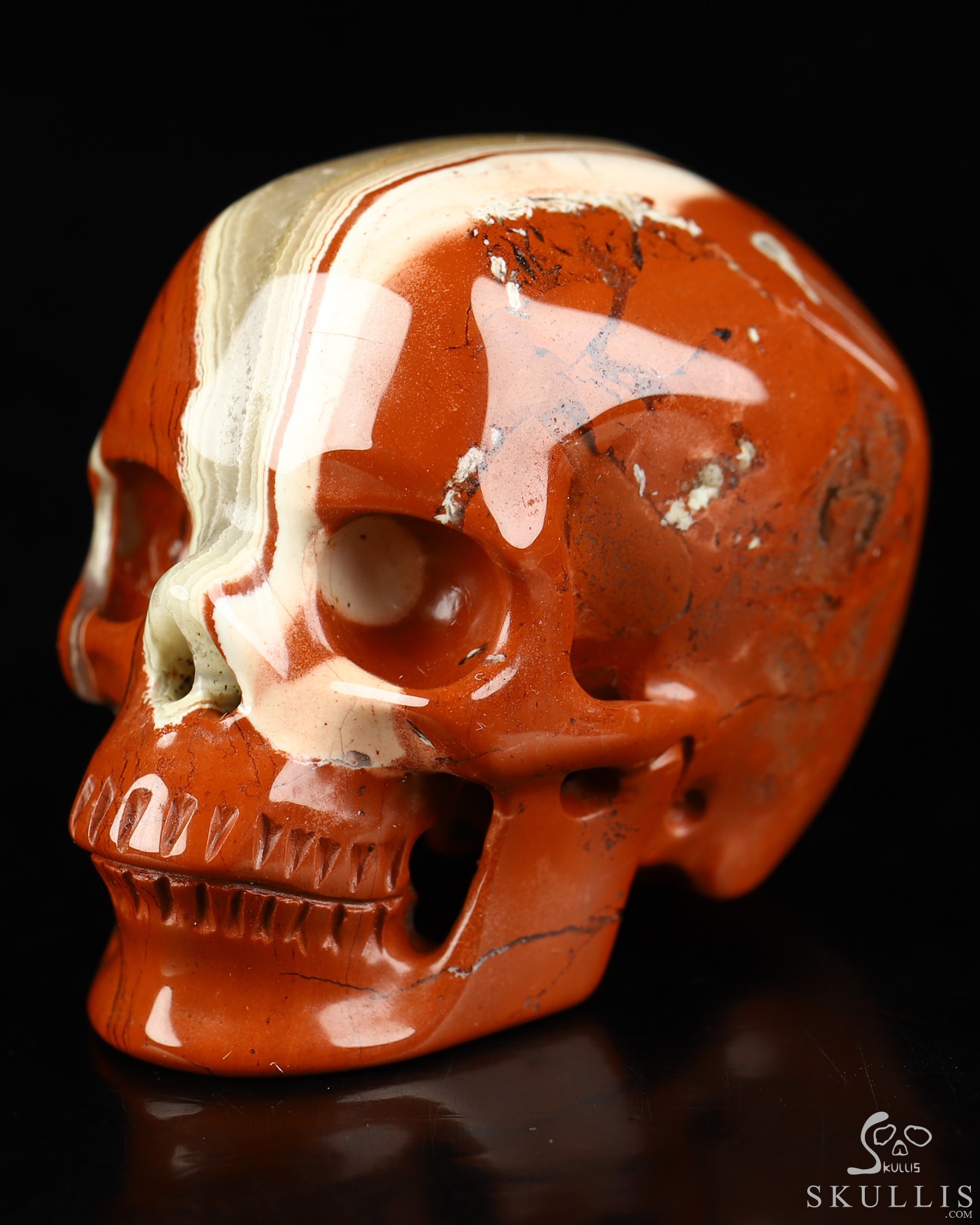 2.0" Red Jasper Hand Carved Crystal Skull, Super Realistic, Crystal Healing 2.0" Red Jasper Hand Carved Crystal Skull, Super Realistic, Crystal Healing