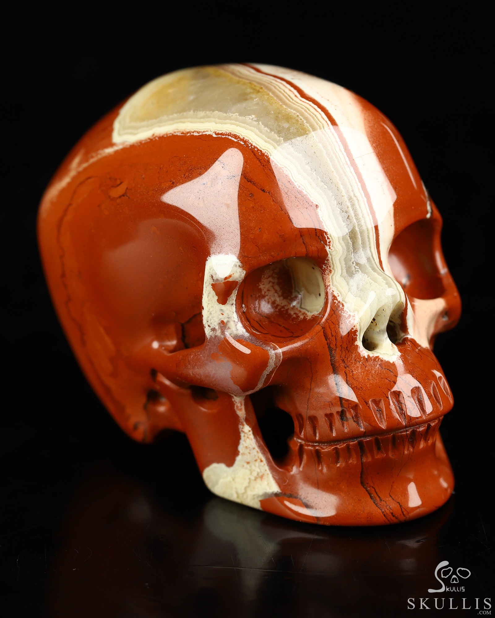2.0" Red Jasper Hand Carved Crystal Skull, Super Realistic, Crystal Healing 2.0" Red Jasper Hand Carved Crystal Skull, Super Realistic, Crystal Healing
