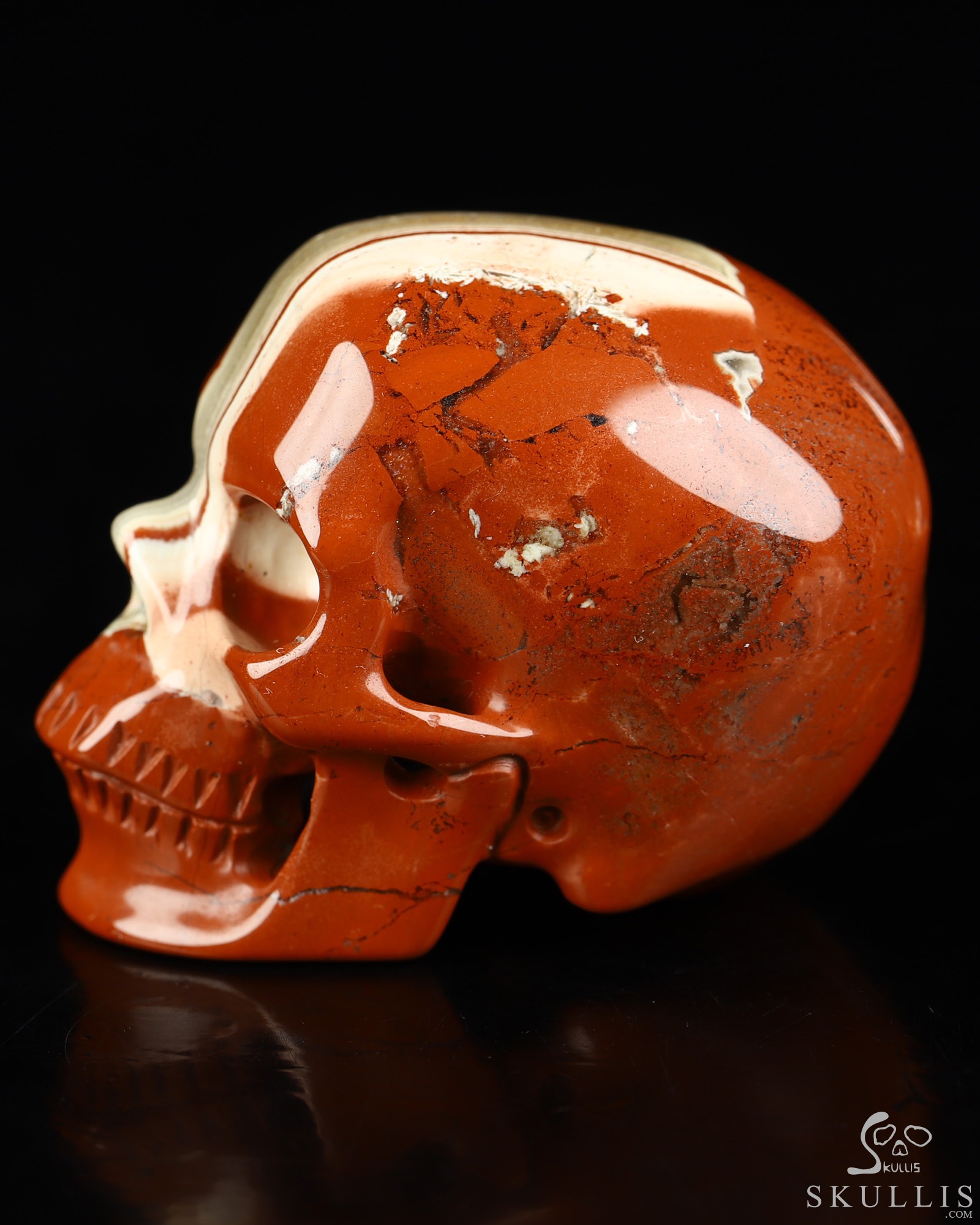 2.0" Red Jasper Hand Carved Crystal Skull, Super Realistic, Crystal Healing 2.0" Red Jasper Hand Carved Crystal Skull, Super Realistic, Crystal Healing
