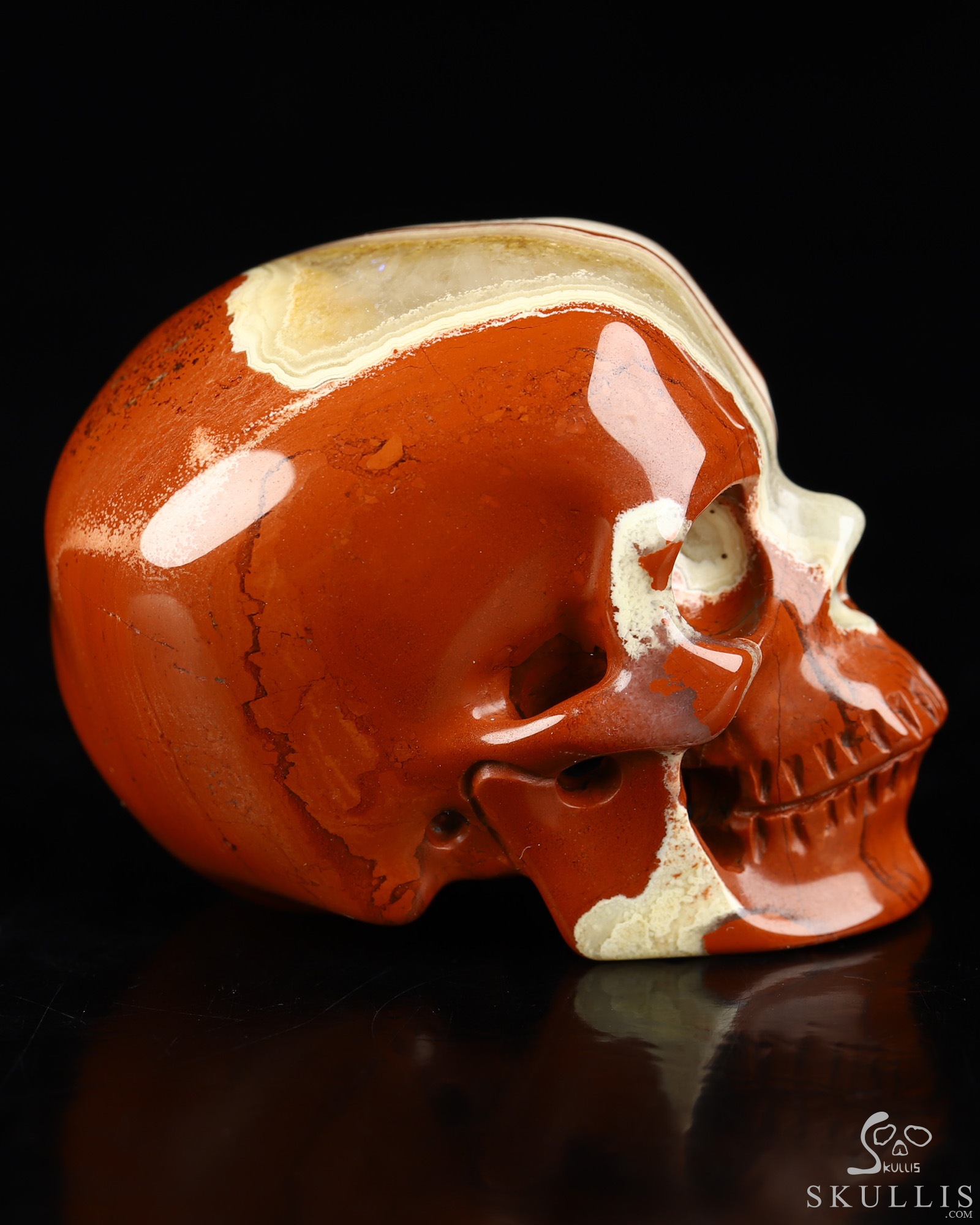 2.0" Red Jasper Hand Carved Crystal Skull, Super Realistic, Crystal Healing 2.0" Red Jasper Hand Carved Crystal Skull, Super Realistic, Crystal Healing