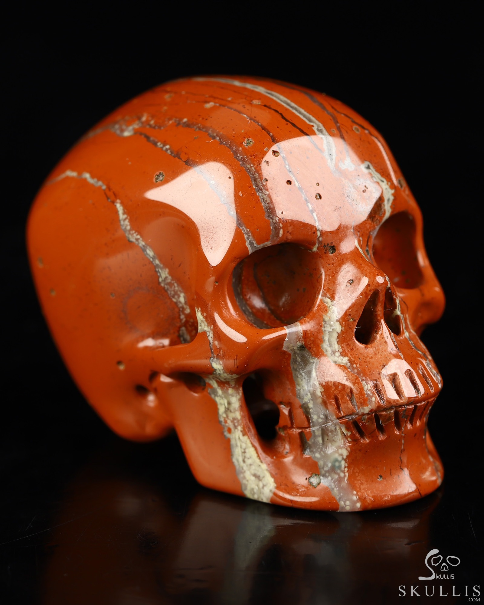 2.0" Red Jasper Hand Carved Crystal Skull, Super Realistic, Crystal Healing 2.0" Red Jasper Hand Carved Crystal Skull, Super Realistic, Crystal Healing