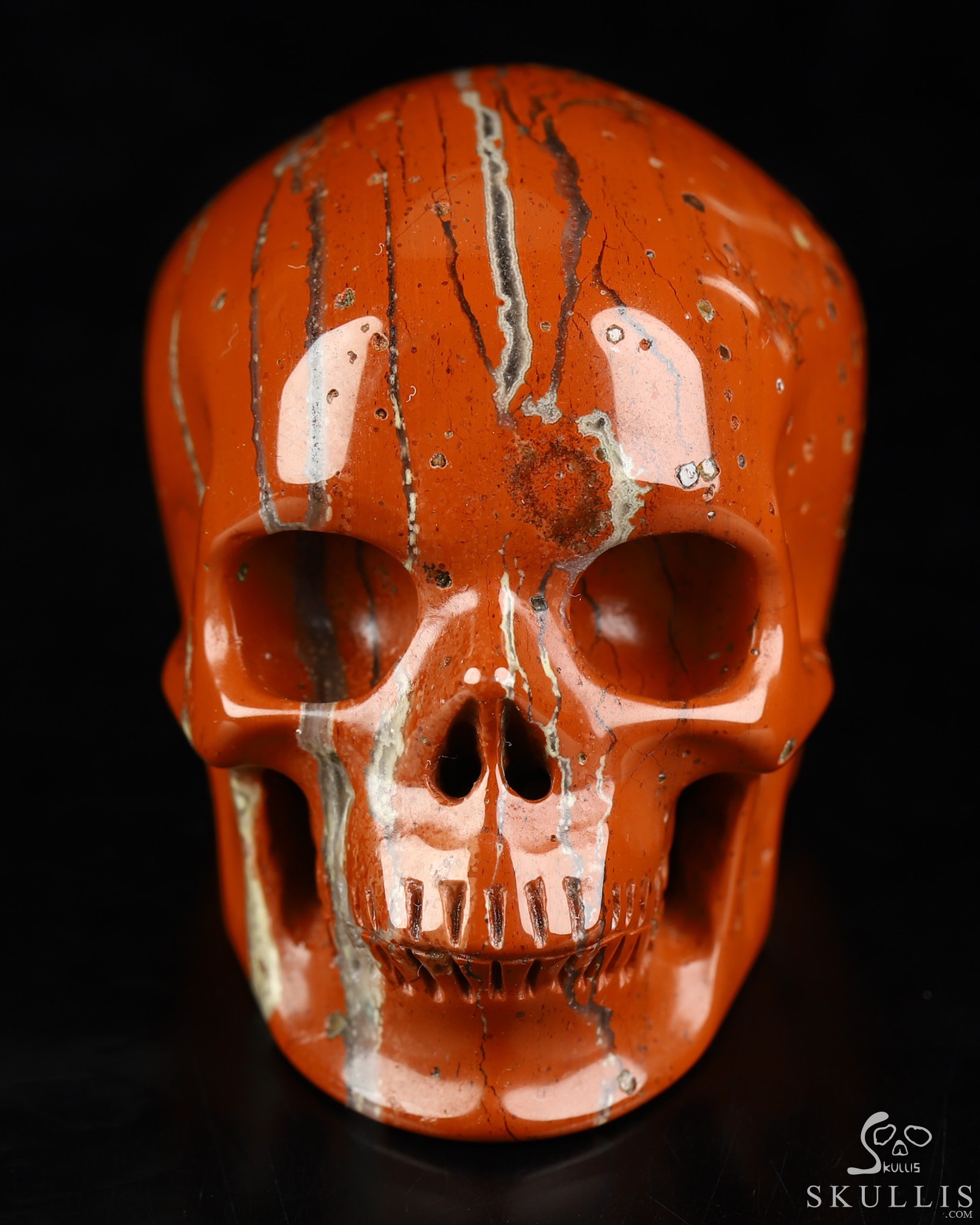 2.0" Red Jasper Hand Carved Crystal Skull, Super Realistic, Crystal Healing 2.0" Red Jasper Hand Carved Crystal Skull, Super Realistic, Crystal Healing