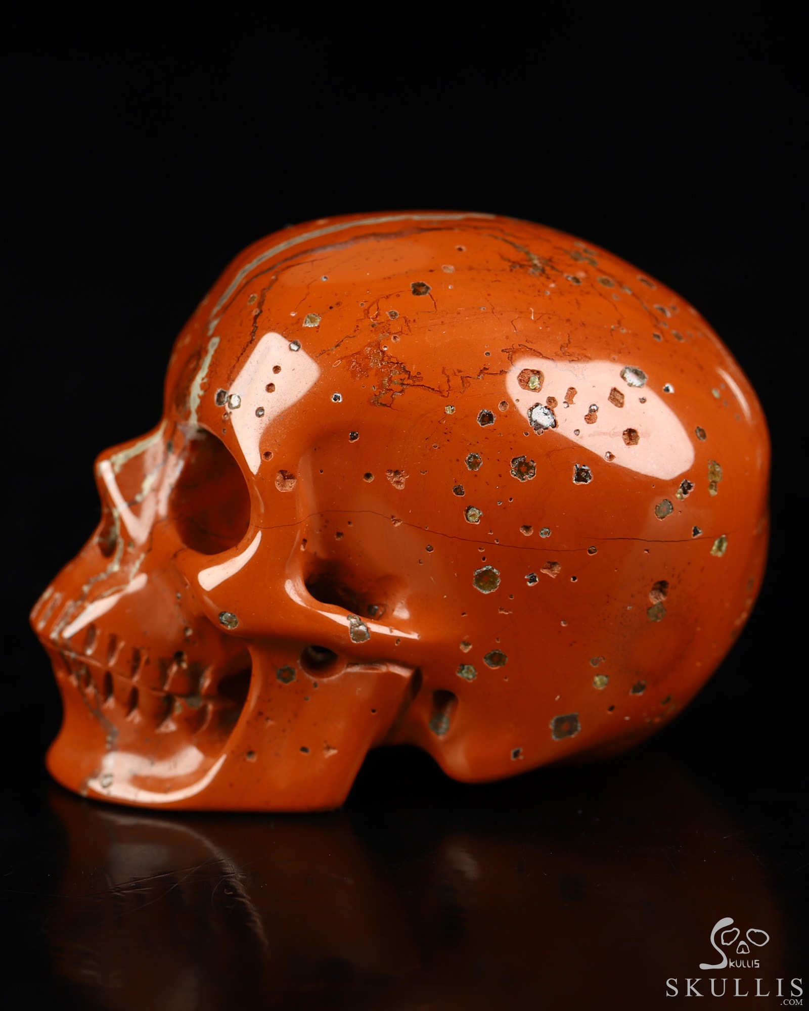 2.0" Red Jasper Hand Carved Crystal Skull, Super Realistic, Crystal Healing 2.0" Red Jasper Hand Carved Crystal Skull, Super Realistic, Crystal Healing