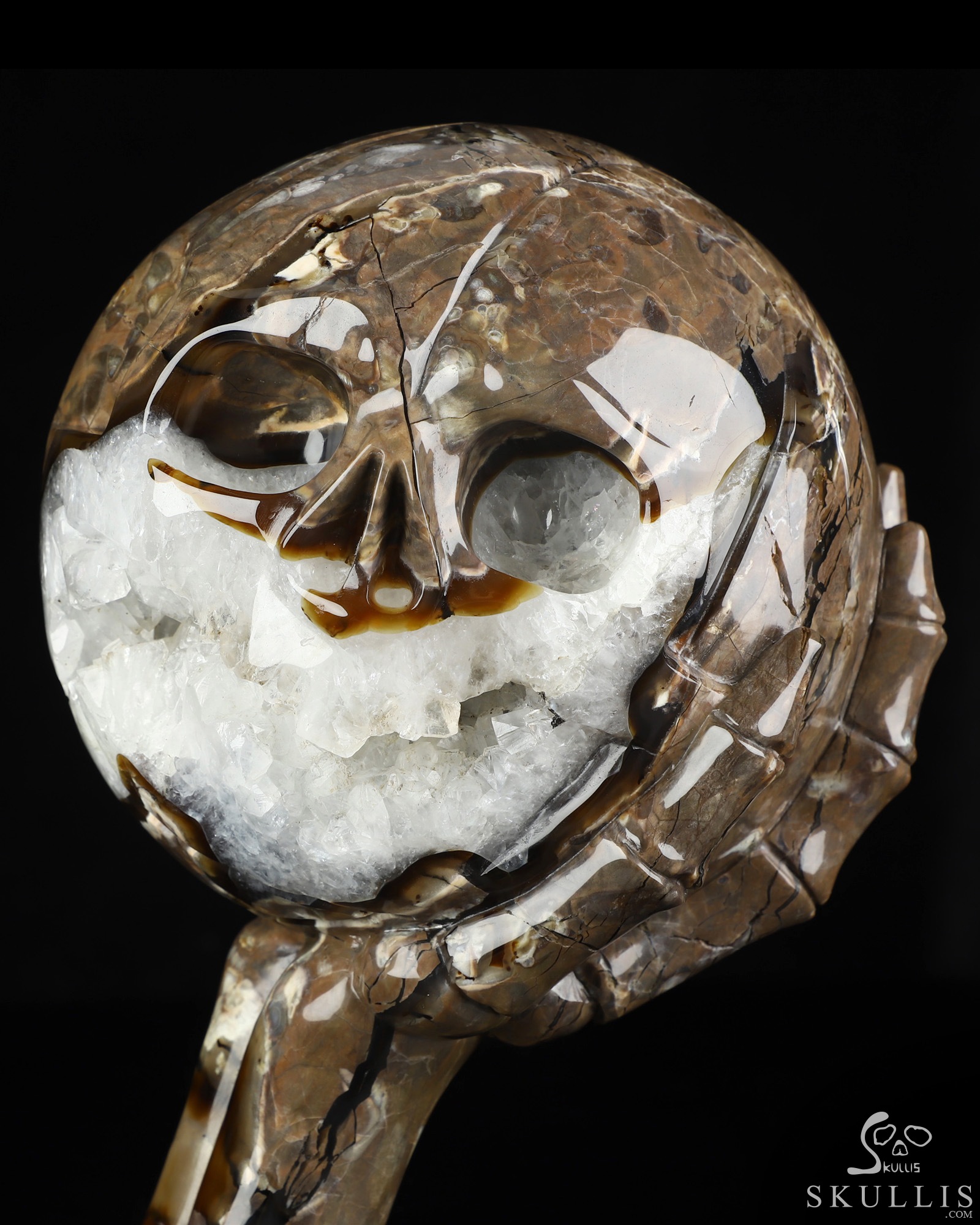July 28, 2026 ACSAD (A Crystal Skull a Day) - JJJ – Jordan, James, Jabbar - 9.6" Carved Dinosaur Egg Agate Ball And Crystal Skull Fine Art Sculpture, Crystal Healing July 28, 2026 ACSAD (A Crystal Skull a Day) - JJJ – Jordan, James, Jabbar - 9.6" Carved Dinosaur Egg Agate Ball And Crystal Skull Fine Art Sculpture, Crystal Healing