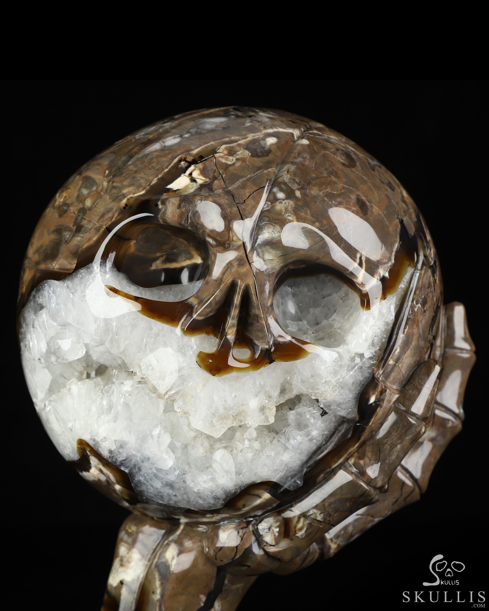 July 28, 2026 ACSAD (A Crystal Skull a Day) - JJJ – Jordan, James, Jabbar - 9.6" Carved Dinosaur Egg Agate Ball And Crystal Skull Fine Art Sculpture, Crystal Healing July 28, 2026 ACSAD (A Crystal Skull a Day) - JJJ – Jordan, James, Jabbar - 9.6" Carved Dinosaur Egg Agate Ball And Crystal Skull Fine Art Sculpture, Crystal Healing