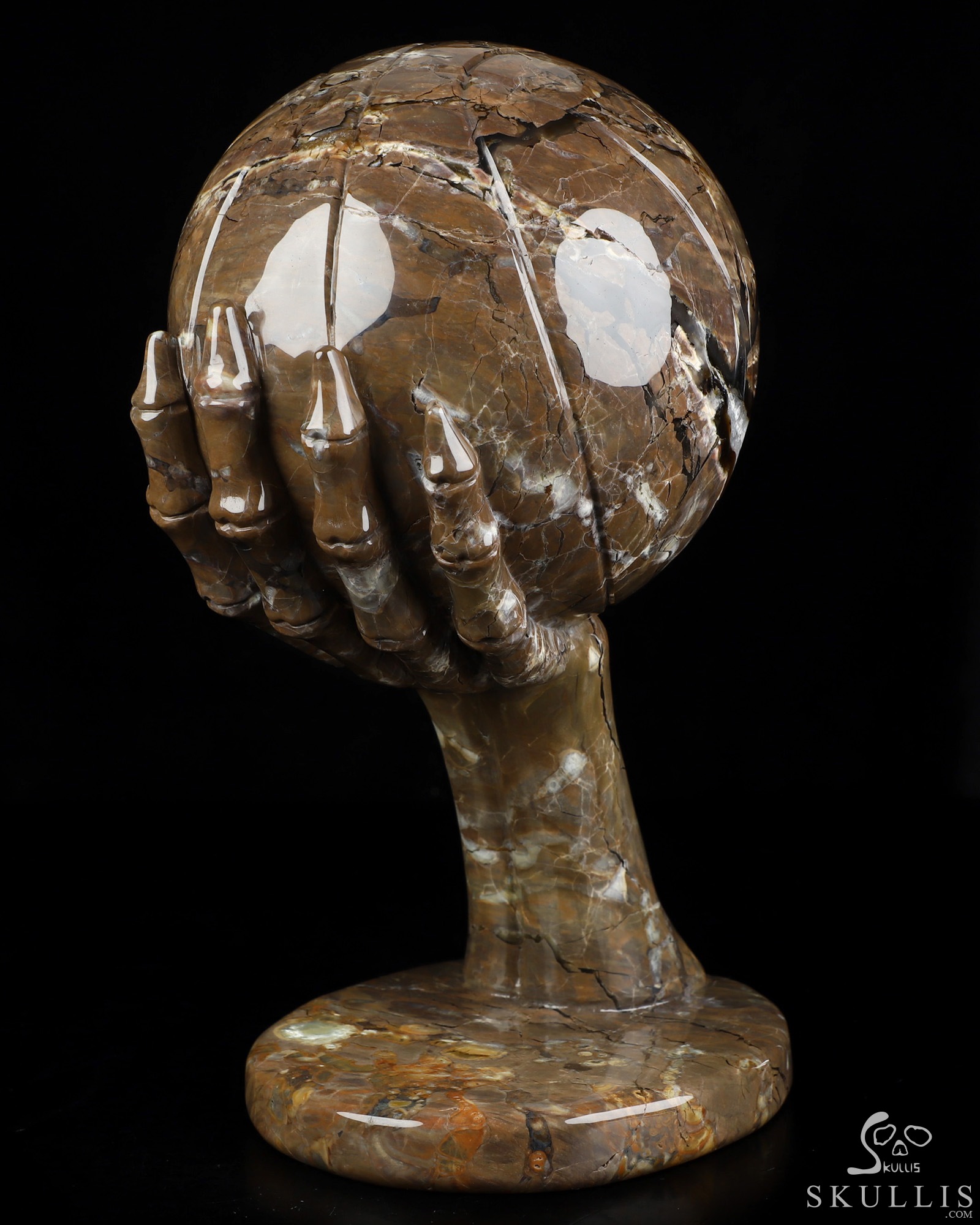 July 28, 2026 ACSAD (A Crystal Skull a Day) - JJJ – Jordan, James, Jabbar - 9.6" Carved Dinosaur Egg Agate Ball And Crystal Skull Fine Art Sculpture, Crystal Healing July 28, 2026 ACSAD (A Crystal Skull a Day) - JJJ – Jordan, James, Jabbar - 9.6" Carved Dinosaur Egg Agate Ball And Crystal Skull Fine Art Sculpture, Crystal Healing