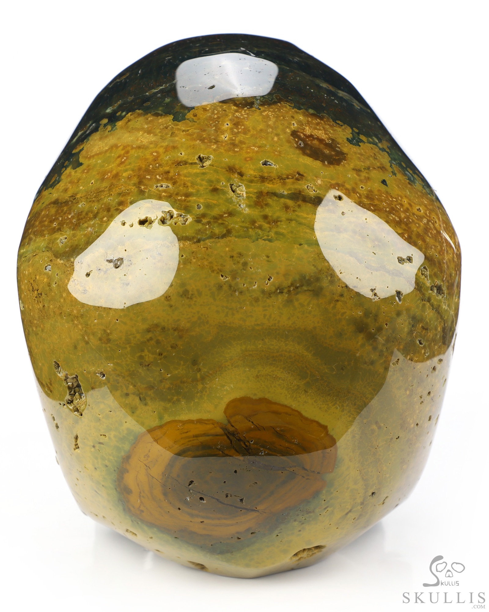Lifesized 6.8" Ocean Jasper Hand Carved Crystal Skull, Super Realistic, Crystal Healing Lifesized 6.8" Ocean Jasper Hand Carved Crystal Skull, Super Realistic, Crystal Healing