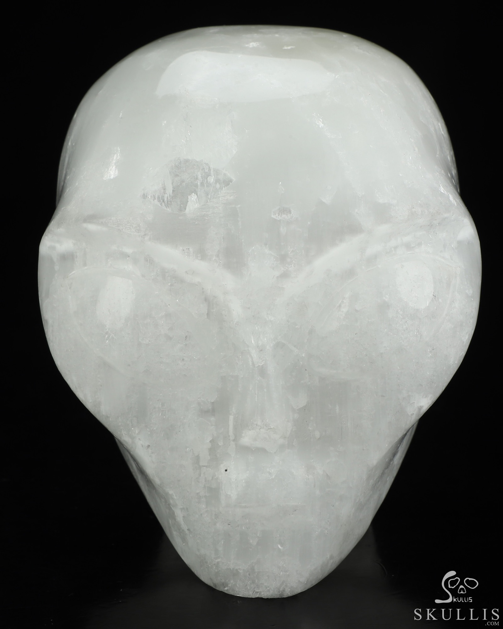 3.9" Selenite Star Being Female Alien Crystal Skull Companion, Hand Carved Gemstone Fine Art Sculpture, Reiki Healing Stone Statue 3.9" Selenite Star Being Female Alien Crystal Skull Companion, Hand Carved Gemstone Fine Art Sculpture, Reiki Healing Stone Statue