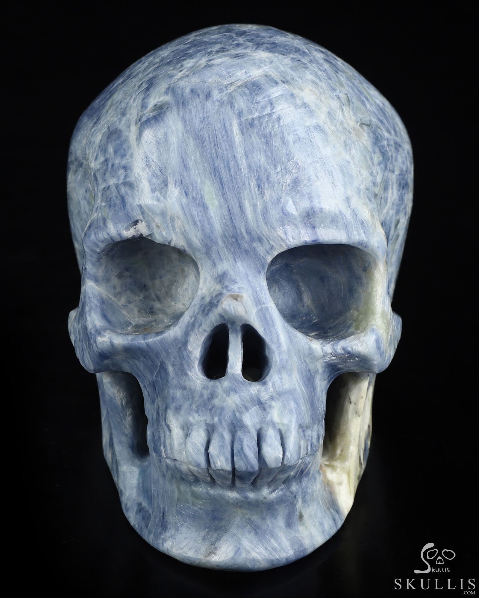 June 30, 2026 ACSAD (A Crystal Skull a Day) - The Arctic Aura - Gemstone 5.0" Kyanite Carved Crystal Skull, Super Realistic, Crystal Healing June 30, 2026 ACSAD (A Crystal Skull a Day) - The Arctic Aura - Gemstone 5.0" Kyanite Carved Crystal Skull, Super Realistic, Crystal Healing