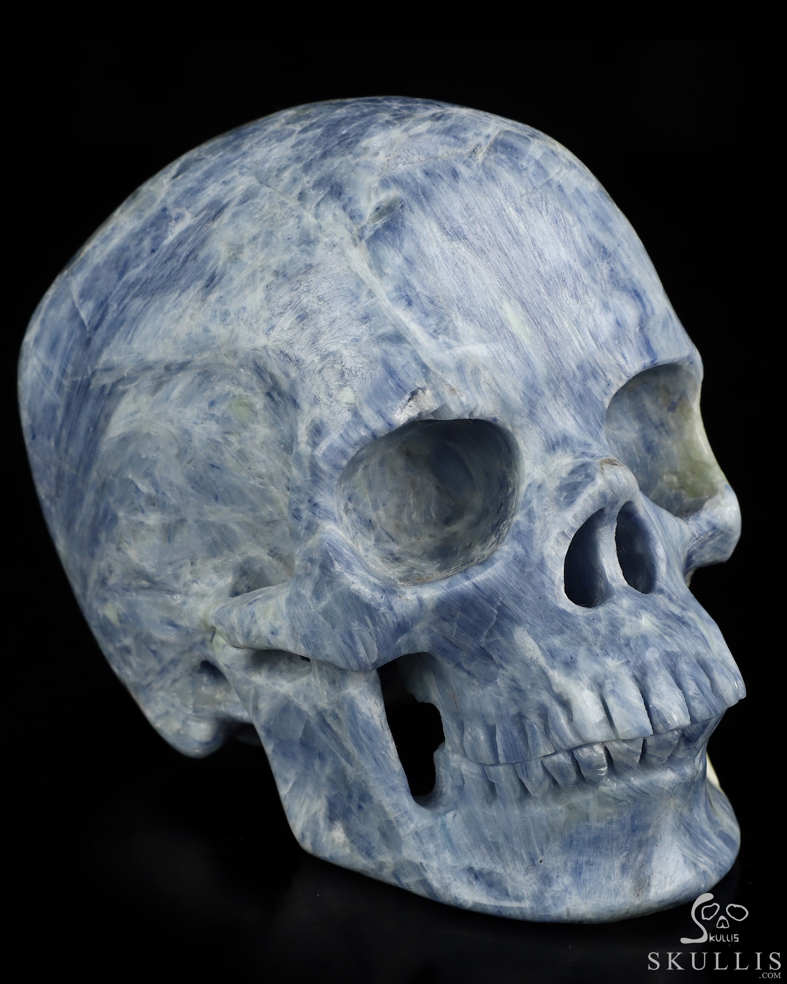 June 30, 2026 ACSAD (A Crystal Skull a Day) - The Arctic Aura - Gemstone 5.0" Kyanite Carved Crystal Skull, Super Realistic, Crystal Healing June 30, 2026 ACSAD (A Crystal Skull a Day) - The Arctic Aura - Gemstone 5.0" Kyanite Carved Crystal Skull, Super Realistic, Crystal Healing