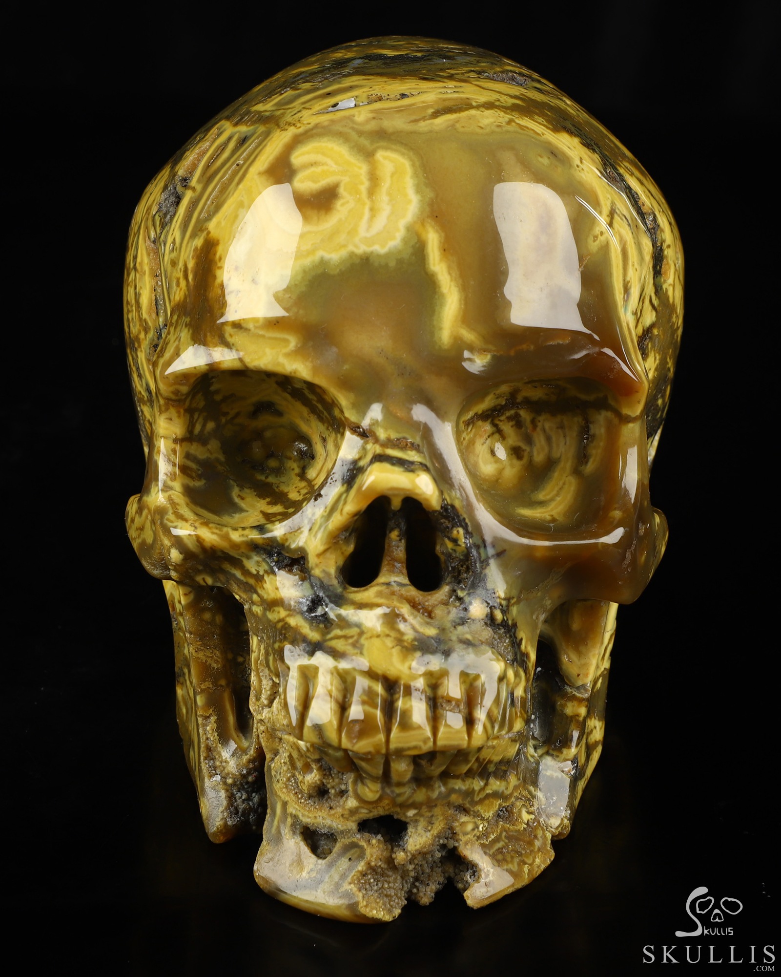 Lifesized 6.8" Agate Hand Carved Crystal Skull, Super Realistic, Crystal Healing Lifesized 6.8" Agate Hand Carved Crystal Skull, Super Realistic, Crystal Healing