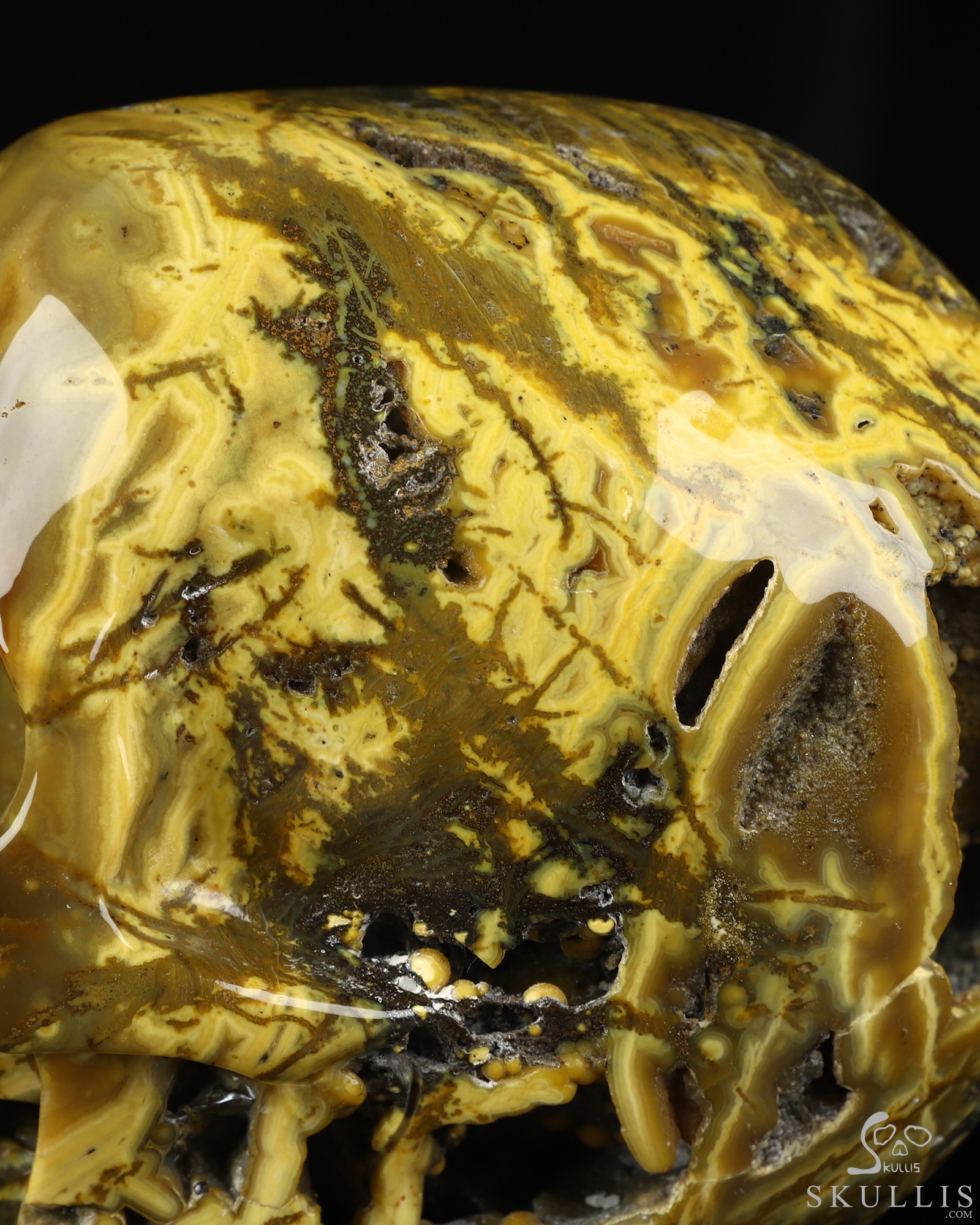 Lifesized 6.8" Agate Hand Carved Crystal Skull, Super Realistic, Crystal Healing Lifesized 6.8" Agate Hand Carved Crystal Skull, Super Realistic, Crystal Healing