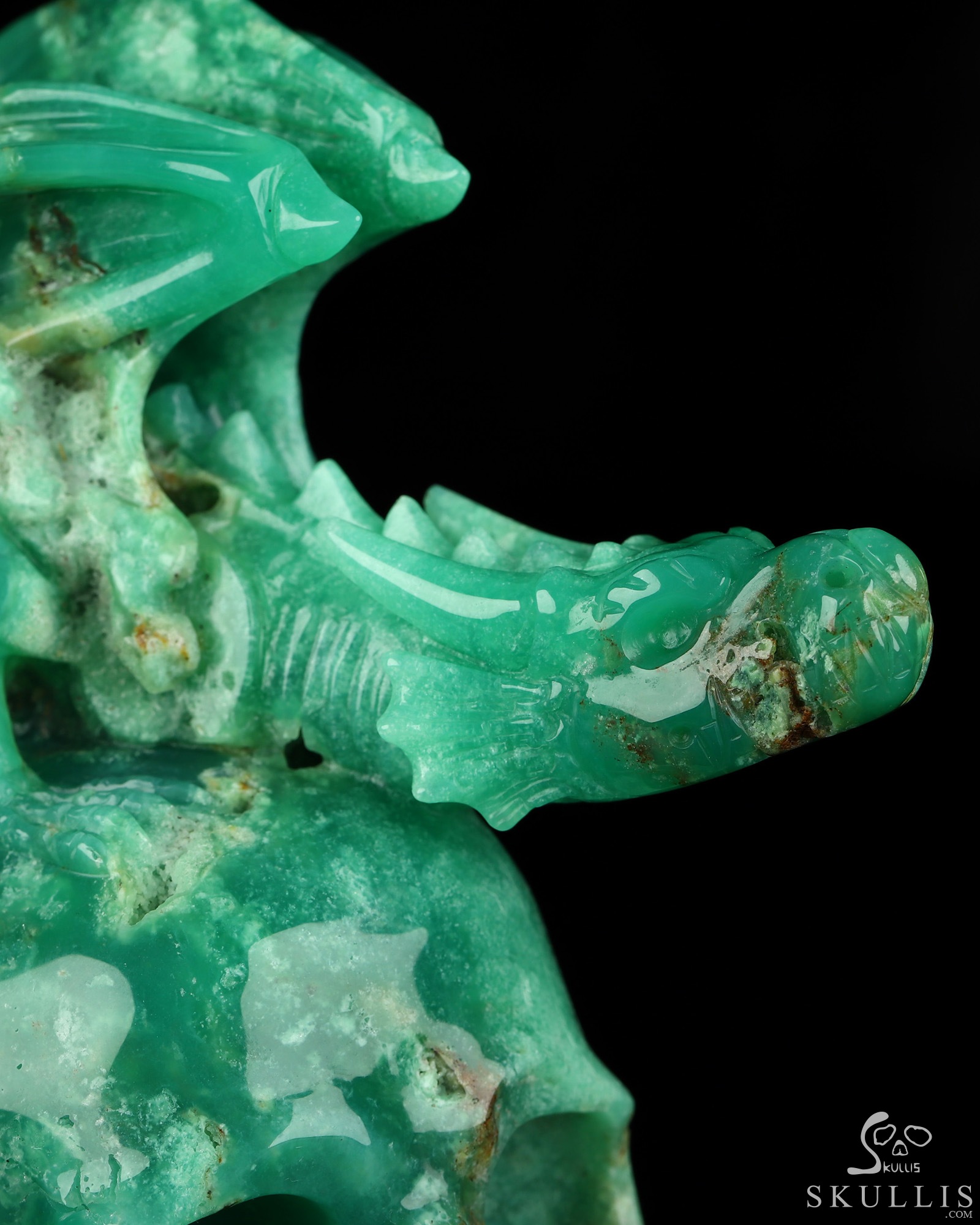July 19, 2026 ACSAD (A Crystal Skull a Day) - Guarding What Remains - 5.0" Chrysoprase Hand Carved Crystal Skull Fine Art Sculpture, Crystal Healing July 19, 2026 ACSAD (A Crystal Skull a Day) - Guarding What Remains - 5.0" Chrysoprase Hand Carved Crystal Skull Fine Art Sculpture, Crystal Healing