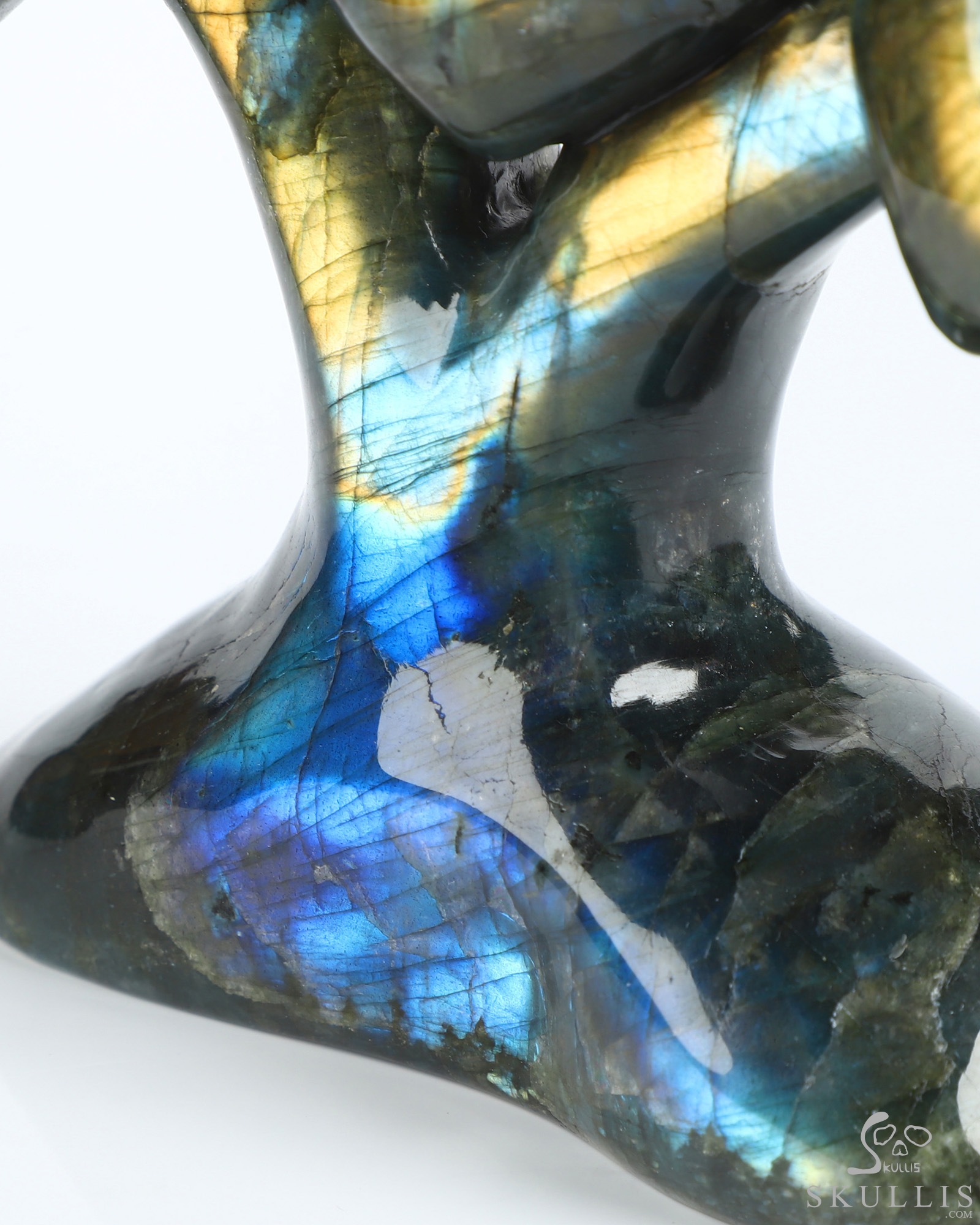 Aug 21, 2026 ACSAD (A Crystal Skull a Day) - Les Fleurs du Mal - 5.4" Labradorite Hand Carved Heart-Shaped Crystal Skull Fine Art Sculpture, Crystal Healing Aug 21, 2026 ACSAD (A Crystal Skull a Day) - Les Fleurs du Mal - 5.4" Labradorite Hand Carved Heart-Shaped Crystal Skull Fine Art Sculpture, Crystal Healing