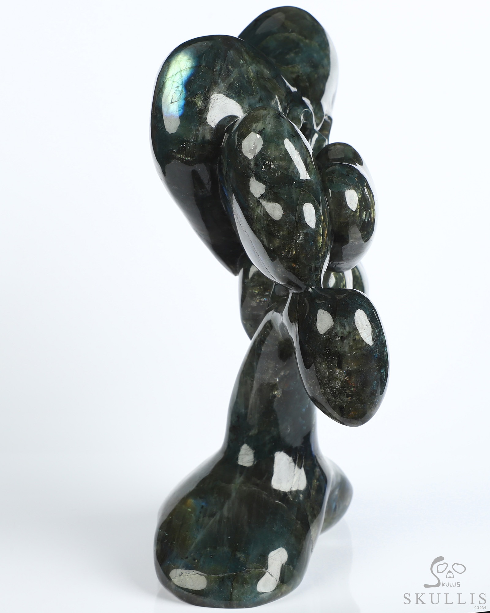 Aug 21, 2026 ACSAD (A Crystal Skull a Day) - Les Fleurs du Mal - 5.4" Labradorite Hand Carved Heart-Shaped Crystal Skull Fine Art Sculpture, Crystal Healing Aug 21, 2026 ACSAD (A Crystal Skull a Day) - Les Fleurs du Mal - 5.4" Labradorite Hand Carved Heart-Shaped Crystal Skull Fine Art Sculpture, Crystal Healing