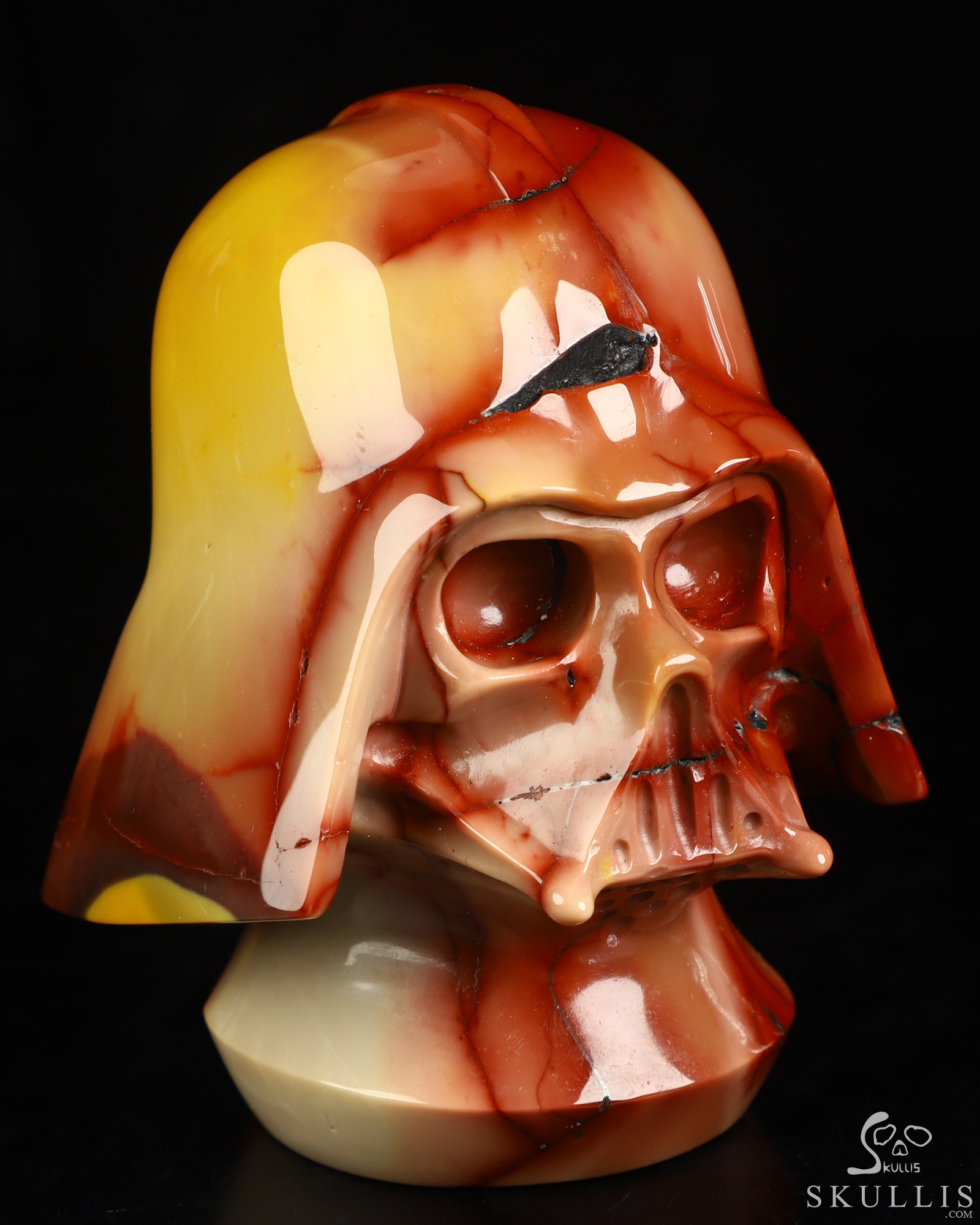 3.5" Mookaite Jasper Hand Carved Crystal Skull Fine Art Sculpture, Crystal Healing 3.5" Mookaite Jasper Hand Carved Crystal Skull Fine Art Sculpture, Crystal Healing