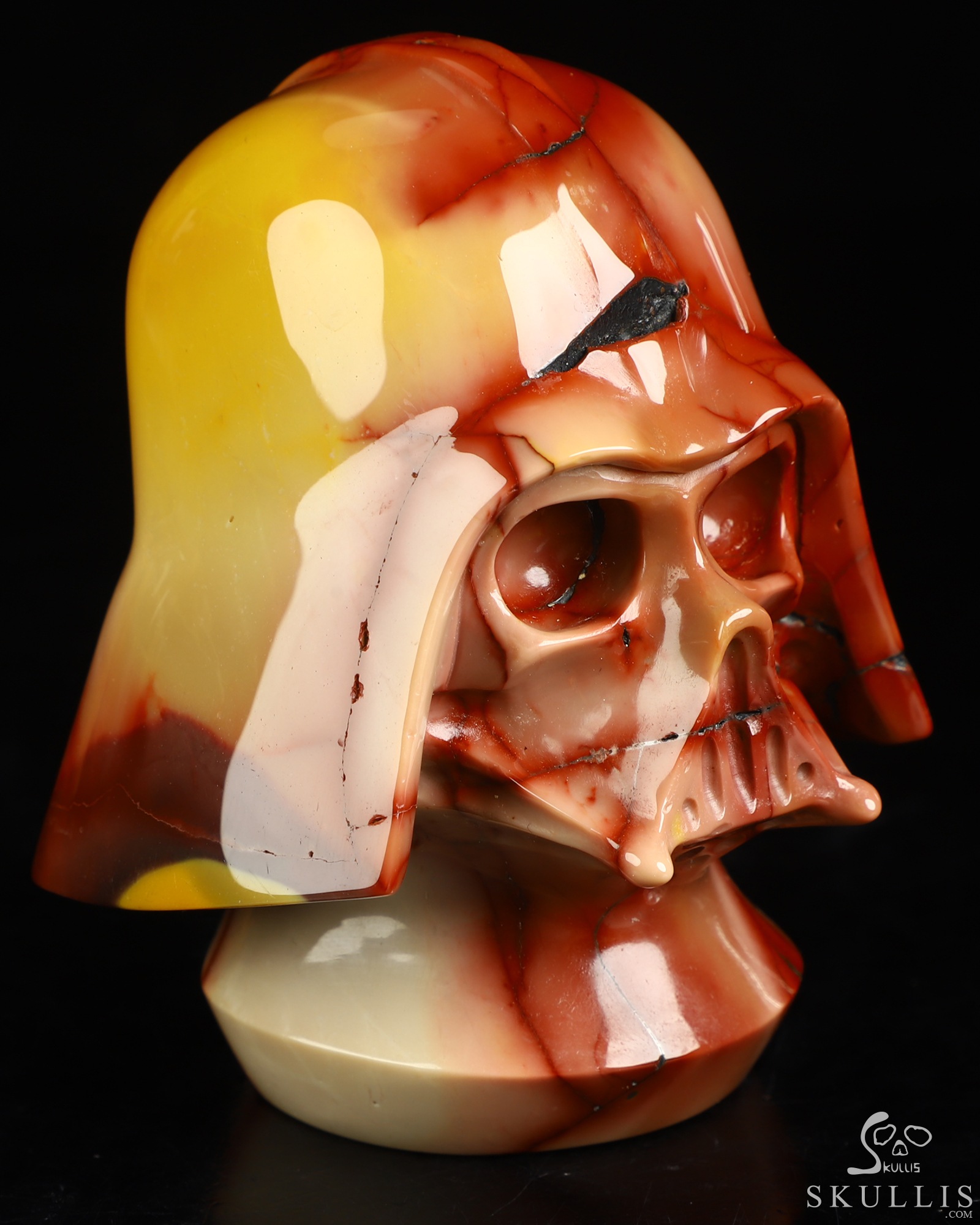 3.5" Mookaite Jasper Hand Carved Crystal Skull Fine Art Sculpture, Crystal Healing 3.5" Mookaite Jasper Hand Carved Crystal Skull Fine Art Sculpture, Crystal Healing