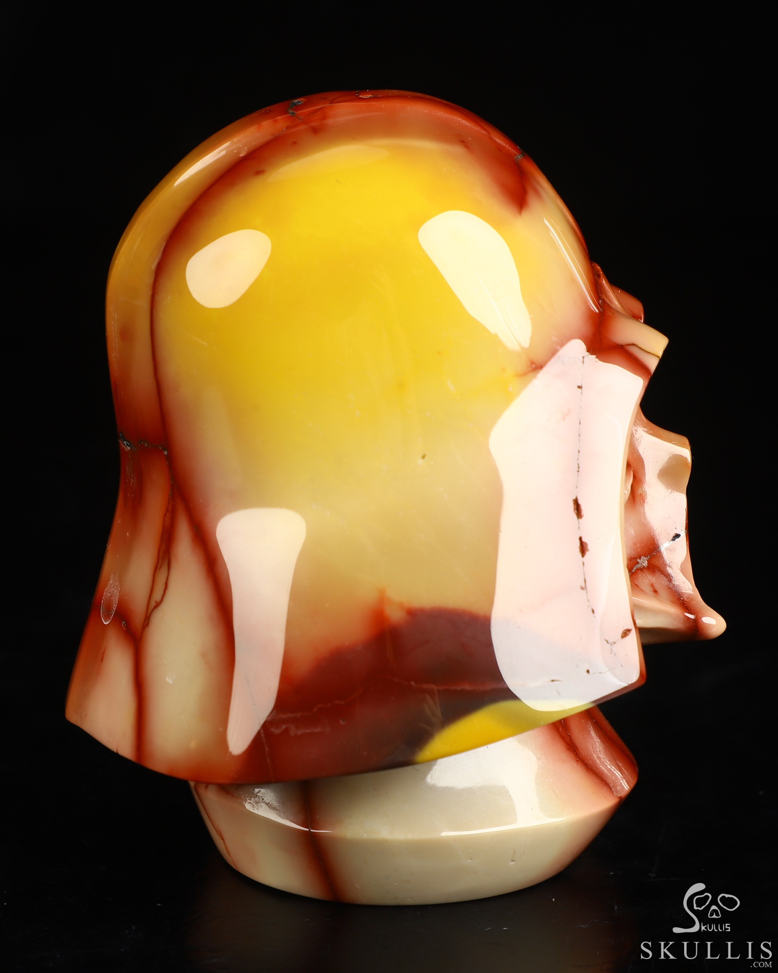 3.5" Mookaite Jasper Hand Carved Crystal Skull Fine Art Sculpture, Crystal Healing 3.5" Mookaite Jasper Hand Carved Crystal Skull Fine Art Sculpture, Crystal Healing