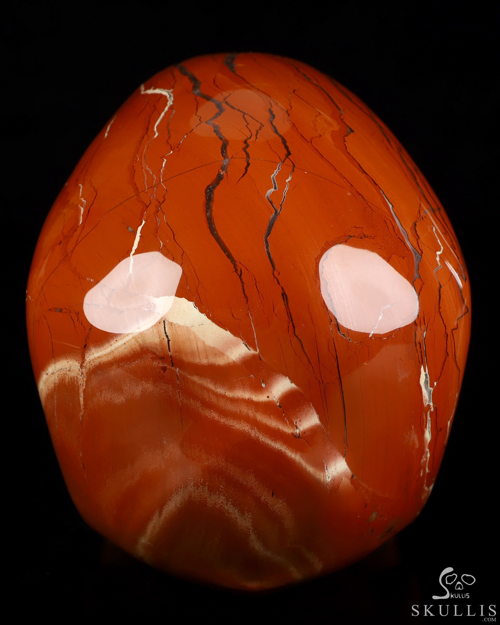 Lifesized 6.8" Red Jasper Hand Carved Crystal Skull, Super Realistic, Crystal Healing Lifesized 6.8" Red Jasper Hand Carved Crystal Skull, Super Realistic, Crystal Healing