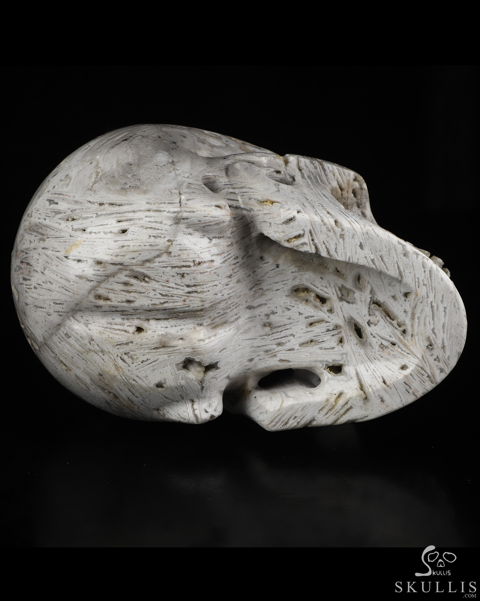 Lifesized 6.8" Agate Hand Carved Crystal Skull, Realistic, Crystal Healing Lifesized 6.8" Agate Hand Carved Crystal Skull, Realistic, Crystal Healing