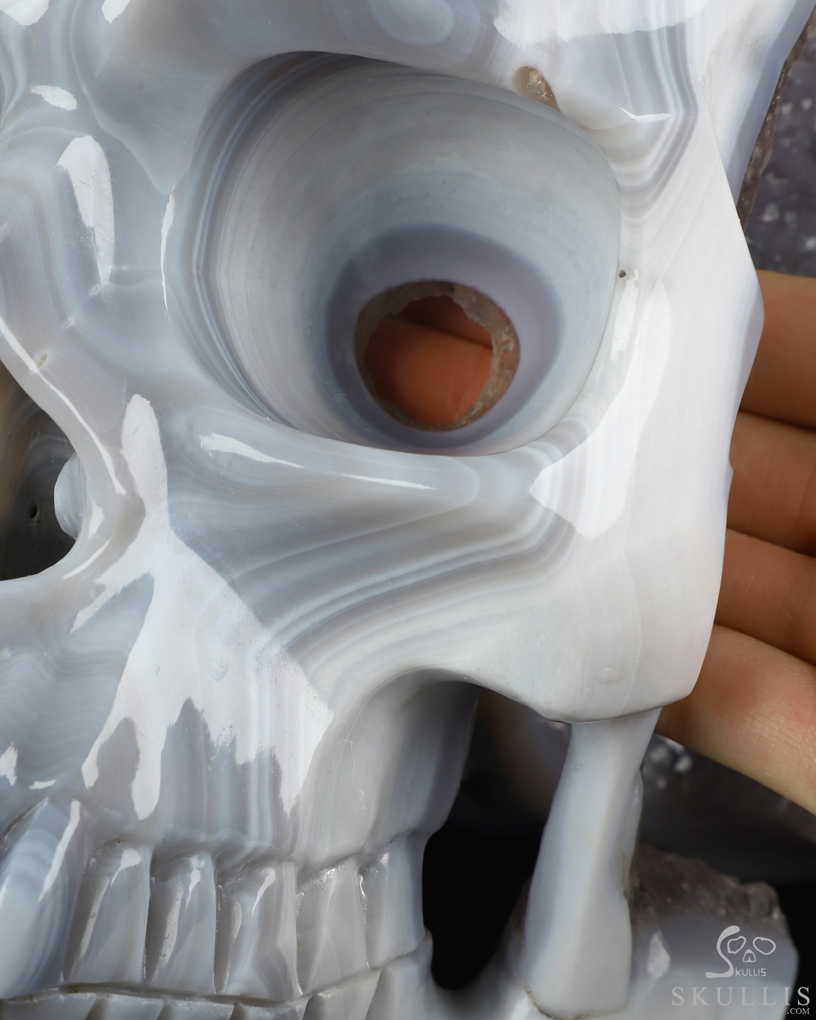 Aug 2, 2026 ACSAD (A Crystal Skull a Day) - Gaze from the Abyss - 14.2" Carved Agate Amethyst Geode Half-face With A Labradorite eye on Crystal Skull Fine Art Sculpture, Crystal Healing Aug 2, 2026 ACSAD (A Crystal Skull a Day) - Gaze from the Abyss - 14.2" Carved Agate Amethyst Geode Half-face With A Labradorite eye on Crystal Skull Fine Art Sculpture, Crystal Healing