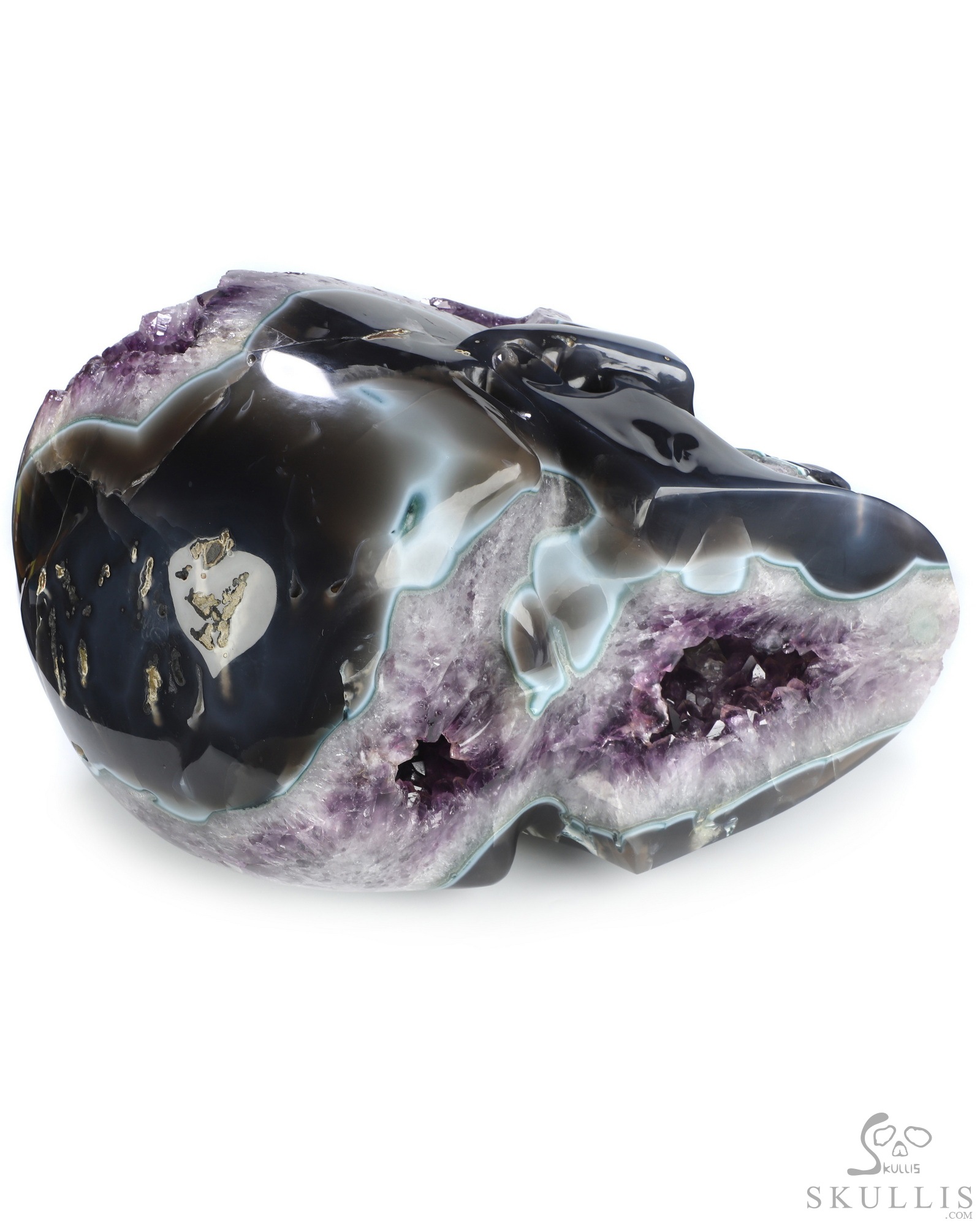 Oct 23, 2026 ACSAD (A Crystal Skull a Day) - The Universe Having an Idea - 73.3 LB Titan 15.7" Agate Amethyst Geode Hand Carved Crystal Skull, Super Realistic, Crystal Healing Oct 23, 2026 ACSAD (A Crystal Skull a Day) - The Universe Having an Idea - 73.3 LB Titan 15.7" Agate Amethyst Geode Hand Carved Crystal Skull, Super Realistic, Crystal Healing