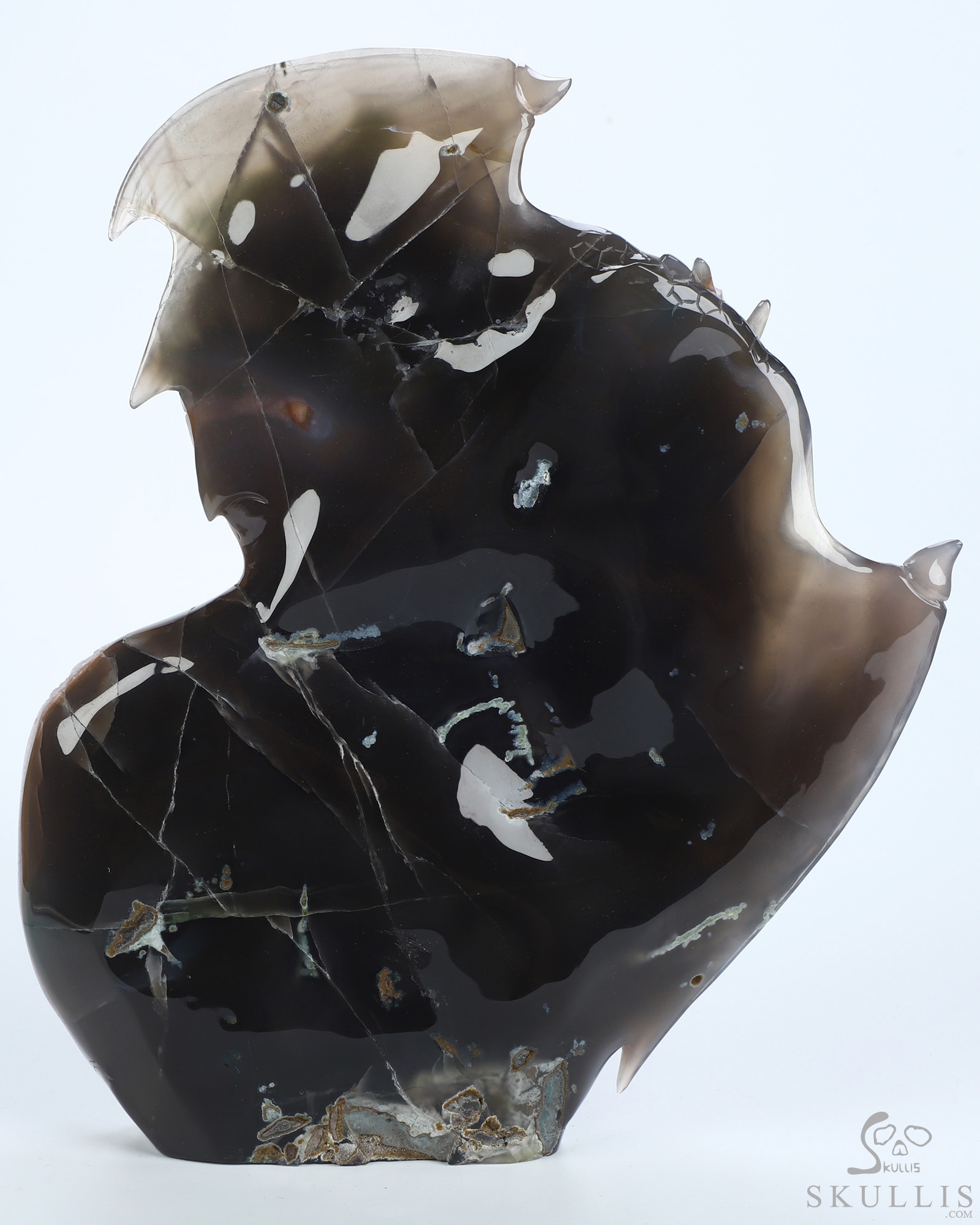 Sept 22, 2026 ACSAD (A Crystal Skull a Day) - Where Force Meets Silence - 10.7" Agate Amethyst Geode Hand Carved Dragon & Crystal Skull Fine Art Sculpture, Crystal Healing Sept 22, 2026 ACSAD (A Crystal Skull a Day) - Where Force Meets Silence - 10.7" Agate Amethyst Geode Hand Carved Dragon & Crystal Skull Fine Art Sculpture, Crystal Healing