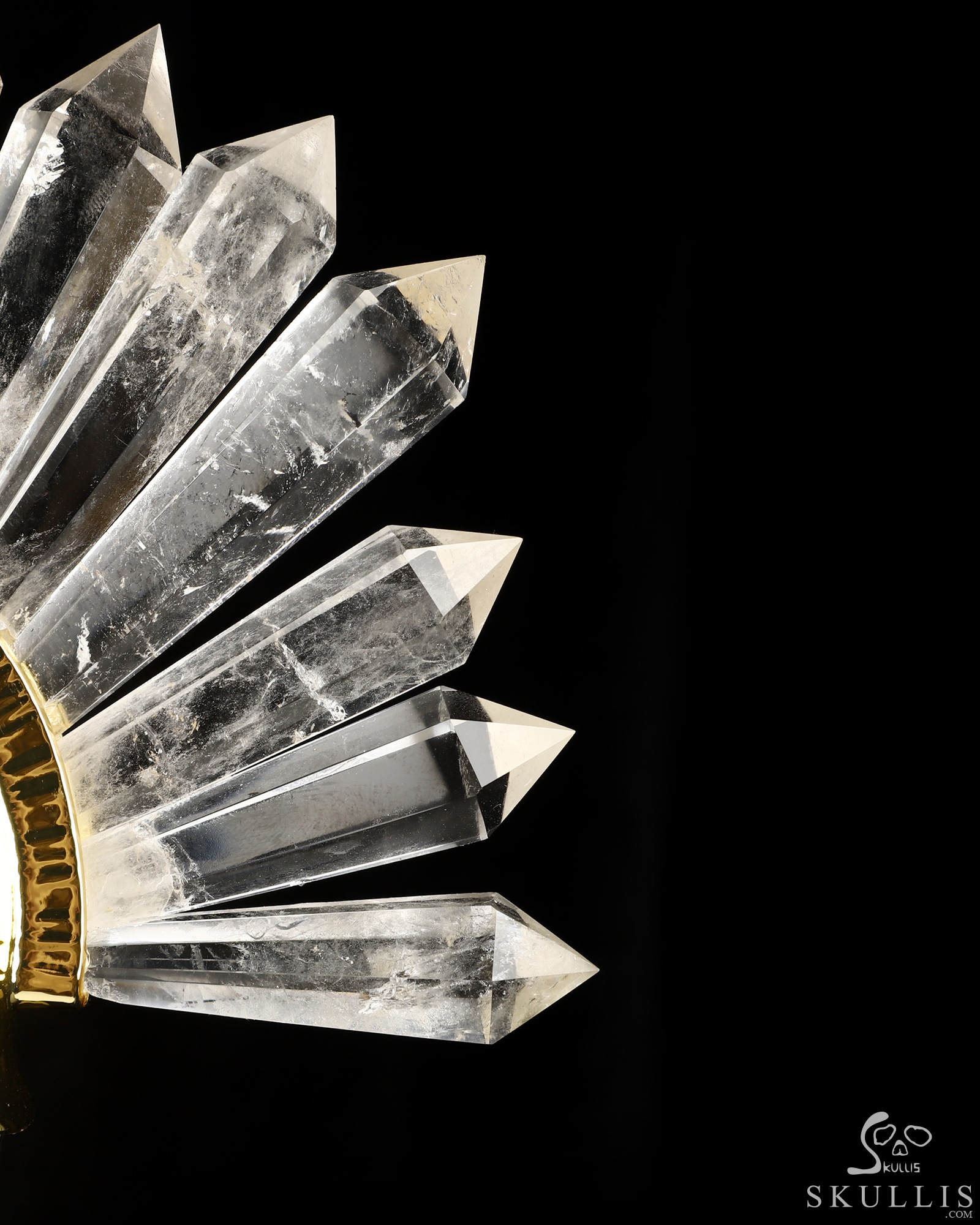 7.1" Quartz Rock Crystal Hand Carved Punk Crystal Skull Sculpture, Crystal Healing 7.1" Quartz Rock Crystal Hand Carved Punk Crystal Skull Sculpture, Crystal Healing