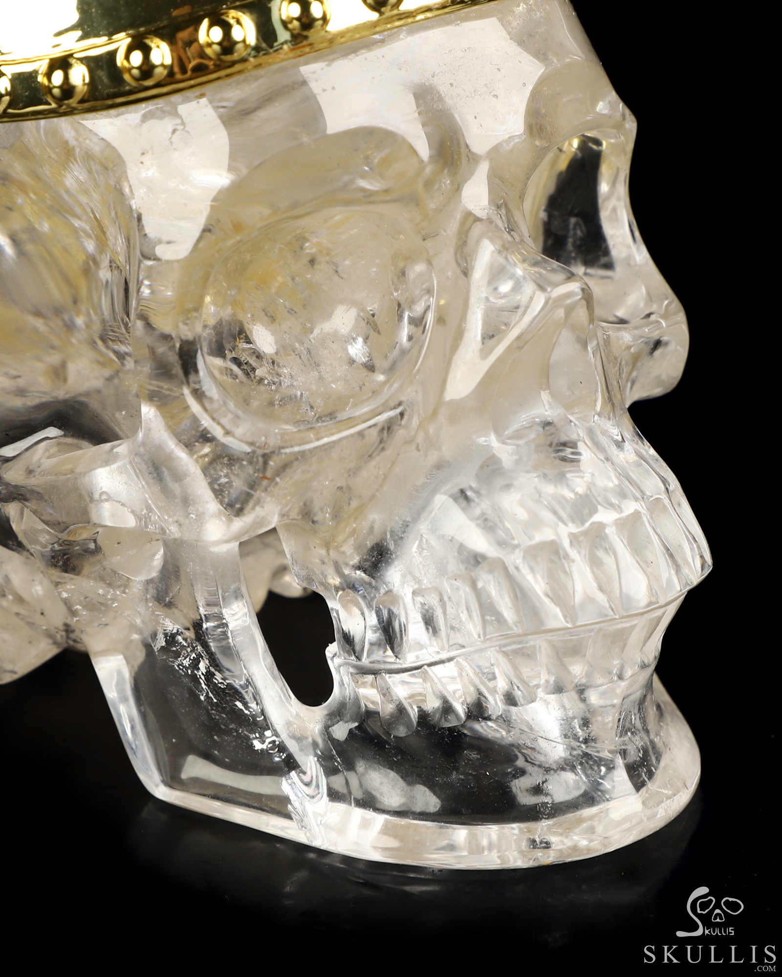 7.1" Quartz Rock Crystal Hand Carved Punk Crystal Skull Sculpture, Crystal Healing 7.1" Quartz Rock Crystal Hand Carved Punk Crystal Skull Sculpture, Crystal Healing