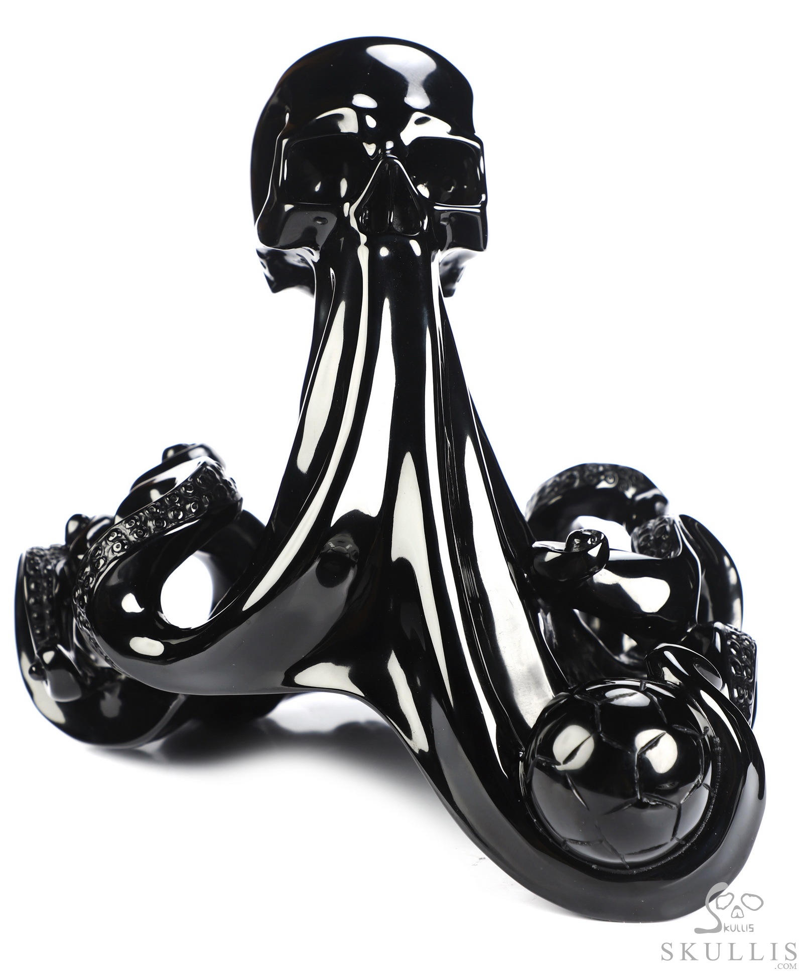 July 17, 2026 ACSAD (A Crystal Skull a Day) - The Blue Sharks' Wave - 6.9" Black Obsidian Carved Octopus Crystal Skull Fine Art Sculpture, Crystal Healing July 17, 2026 ACSAD (A Crystal Skull a Day) - The Blue Sharks' Wave - 6.9" Black Obsidian Carved Octopus Crystal Skull Fine Art Sculpture, Crystal Healing