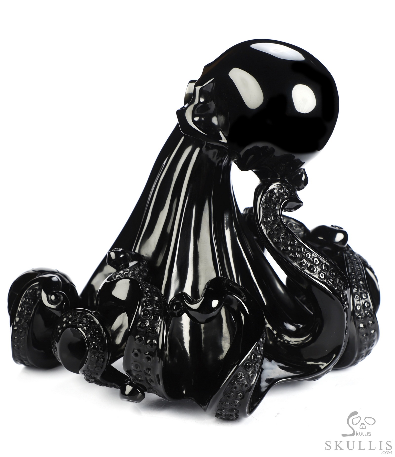 July 17, 2026 ACSAD (A Crystal Skull a Day) - The Blue Sharks' Wave - 6.9" Black Obsidian Carved Octopus Crystal Skull Fine Art Sculpture, Crystal Healing July 17, 2026 ACSAD (A Crystal Skull a Day) - The Blue Sharks' Wave - 6.9" Black Obsidian Carved Octopus Crystal Skull Fine Art Sculpture, Crystal Healing