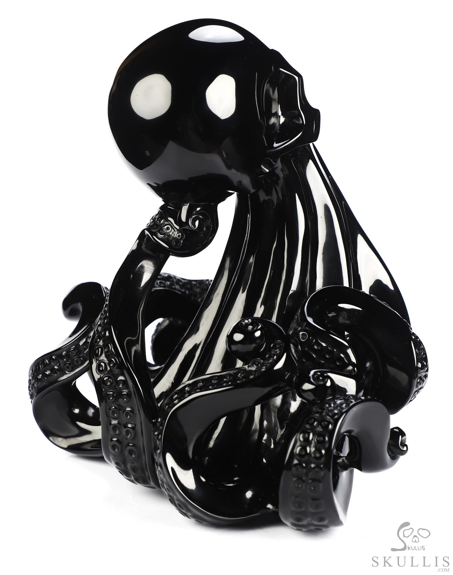 July 17, 2026 ACSAD (A Crystal Skull a Day) - The Blue Sharks' Wave - 6.9" Black Obsidian Carved Octopus Crystal Skull Fine Art Sculpture, Crystal Healing July 17, 2026 ACSAD (A Crystal Skull a Day) - The Blue Sharks' Wave - 6.9" Black Obsidian Carved Octopus Crystal Skull Fine Art Sculpture, Crystal Healing