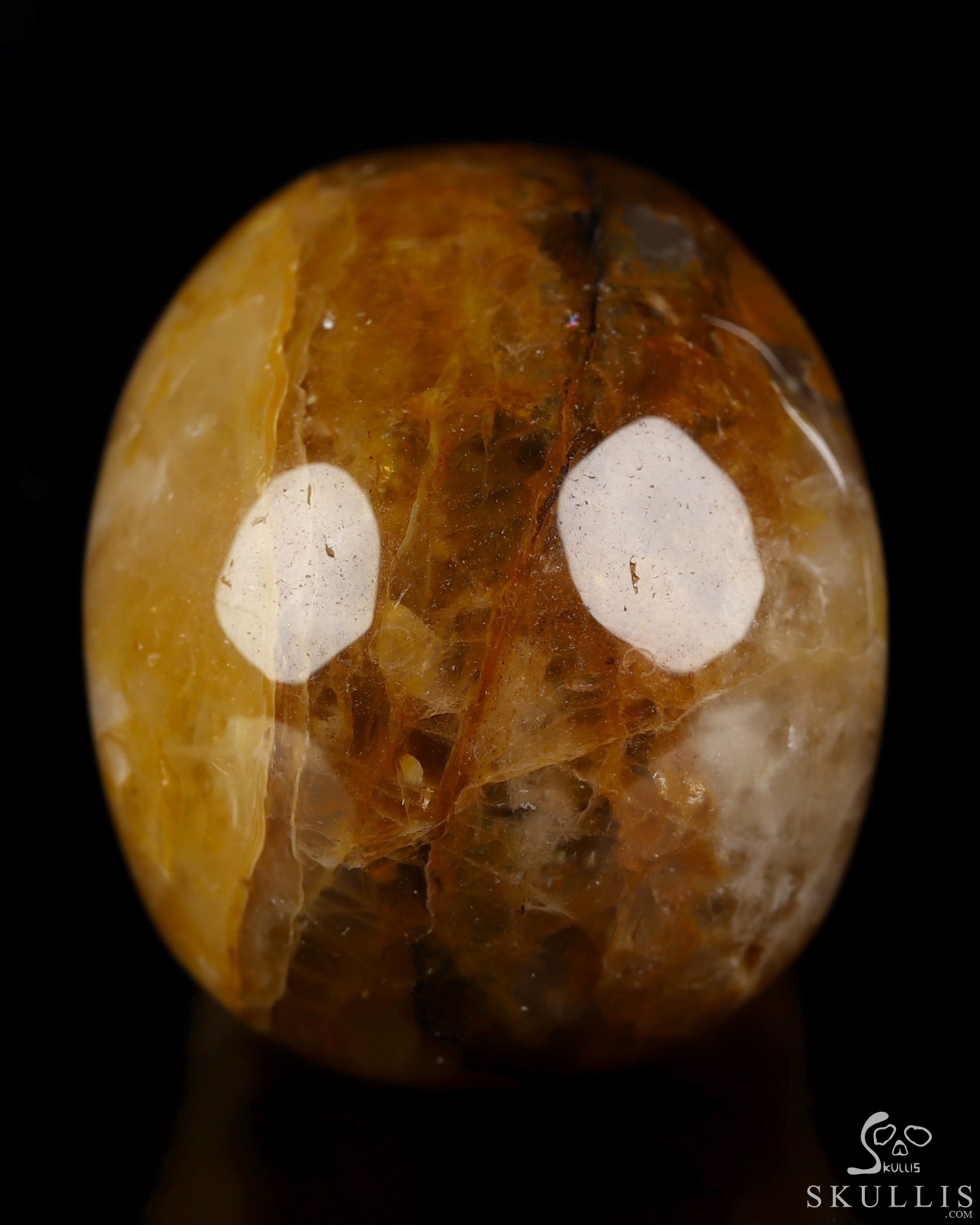2.0" Golden Healer Quartz Hand Carved Crystal Skull, Realistic, Crystal Healing 2.0" Golden Healer Quartz Hand Carved Crystal Skull, Realistic, Crystal Healing