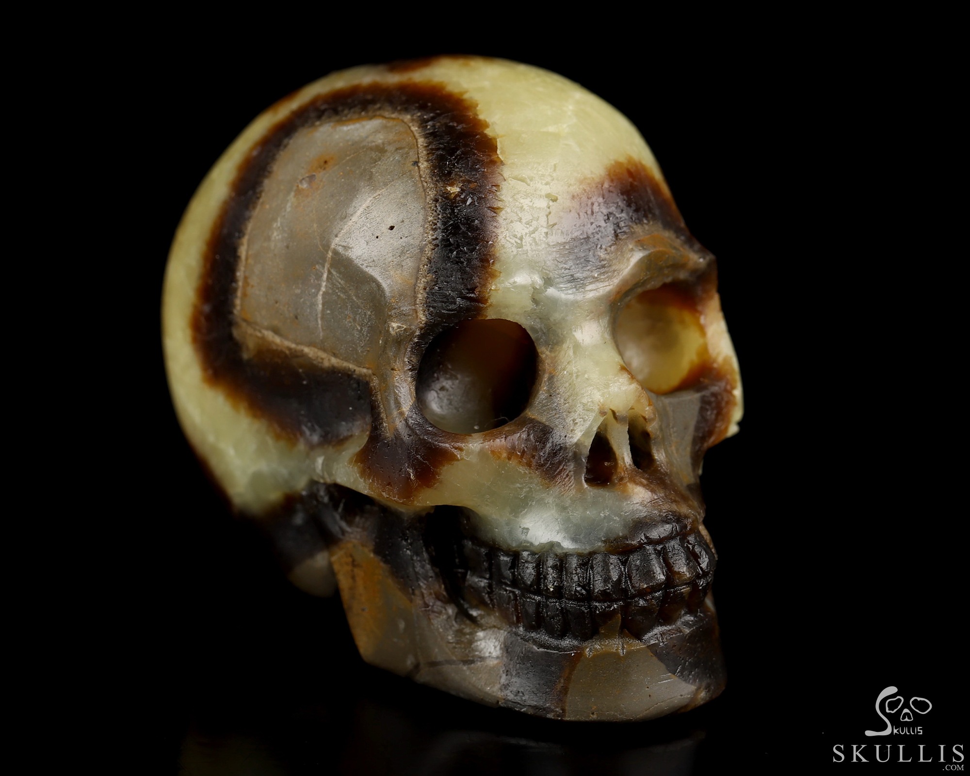 2.0" Dragon Septarian Stone Hand Carved Crystal Skull, Realistic, Crystal Healing 2.0" Dragon Septarian Stone Hand Carved Crystal Skull, Realistic, Crystal Healing