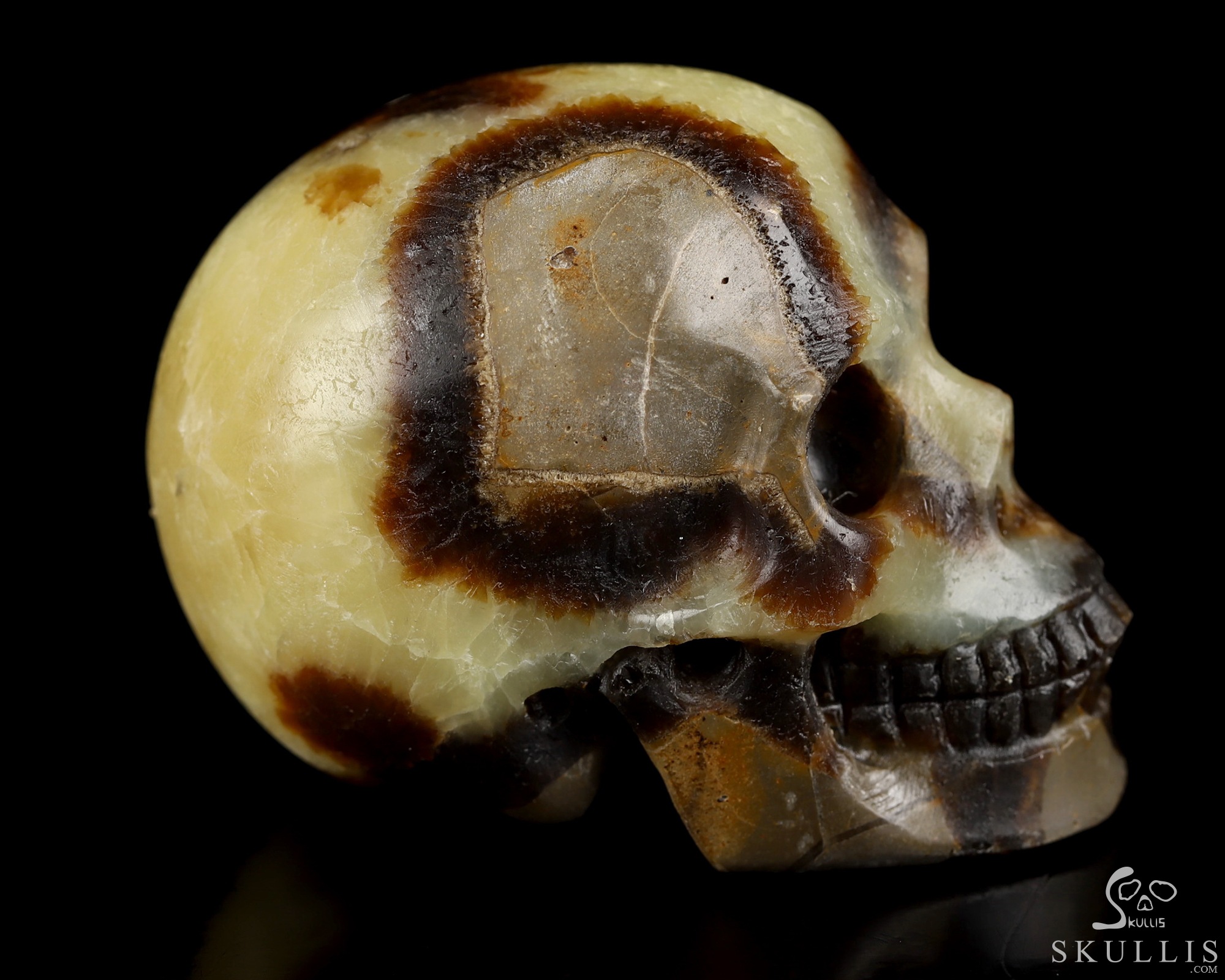 2.0" Dragon Septarian Stone Hand Carved Crystal Skull, Realistic, Crystal Healing 2.0" Dragon Septarian Stone Hand Carved Crystal Skull, Realistic, Crystal Healing