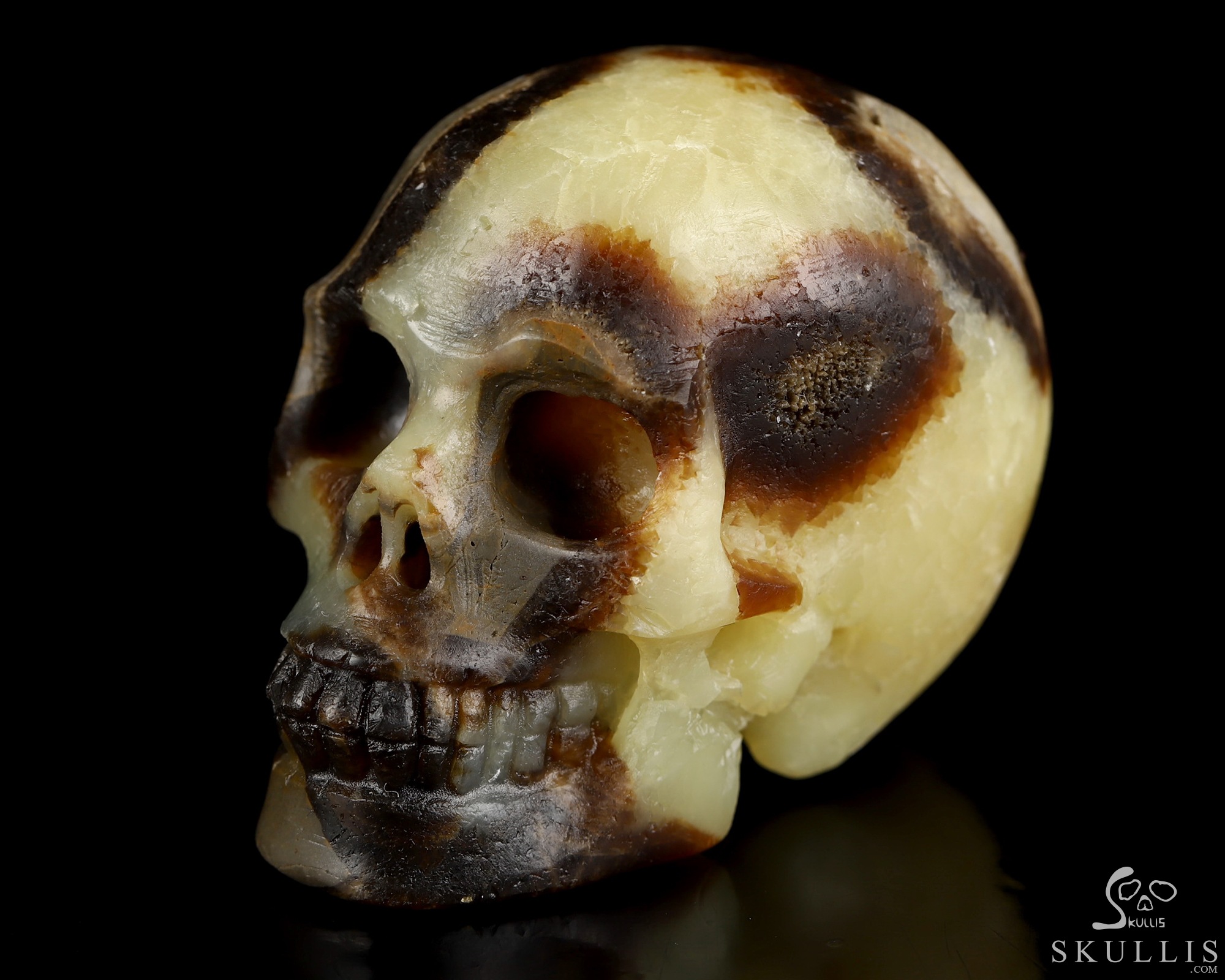 2.0" Dragon Septarian Stone Hand Carved Crystal Skull, Realistic, Crystal Healing 2.0" Dragon Septarian Stone Hand Carved Crystal Skull, Realistic, Crystal Healing