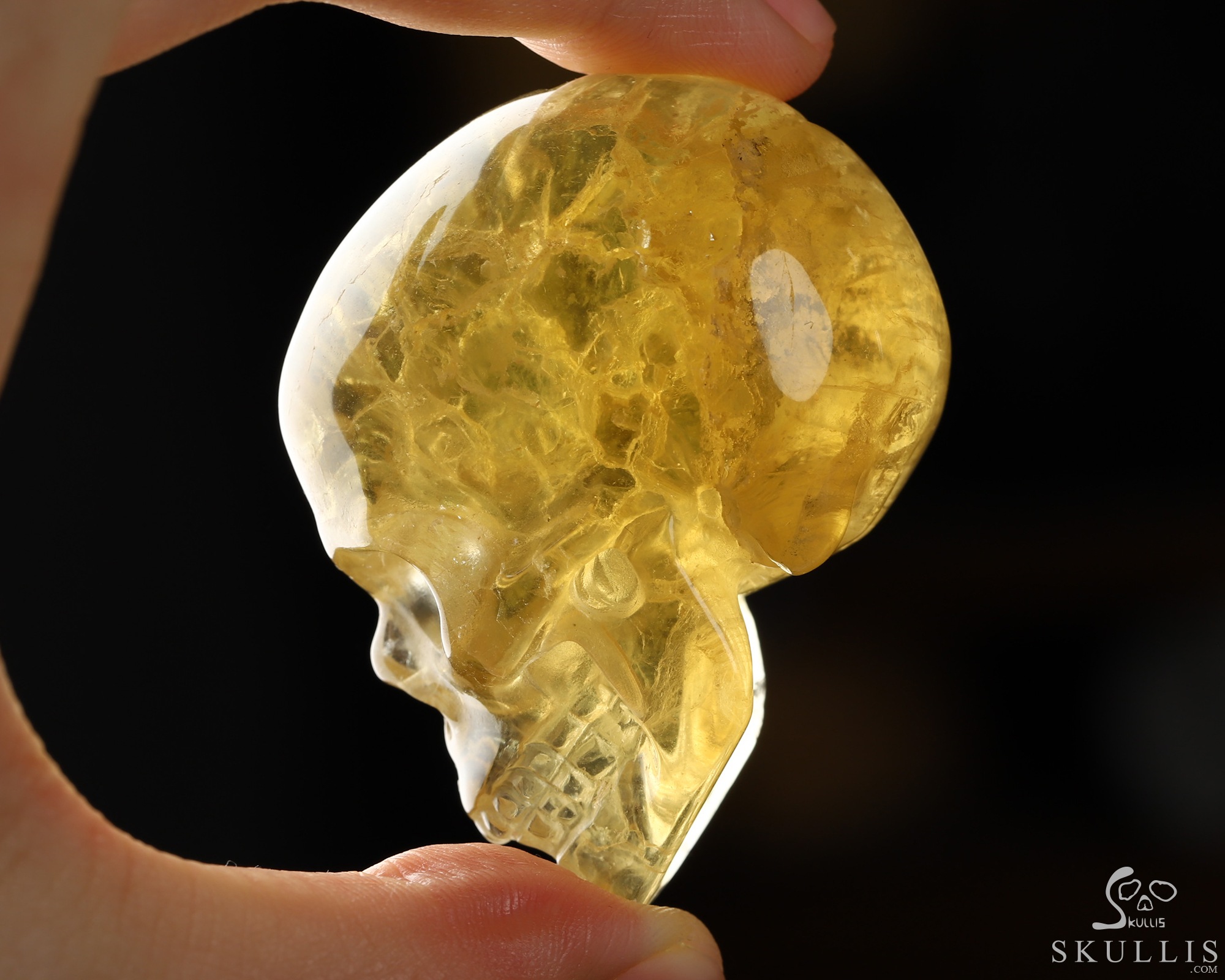 2.0" Orange Fluorite Hand Carved Crystal Skull, Realistic, Crystal Healing 2.0" Orange Fluorite Hand Carved Crystal Skull, Realistic, Crystal Healing