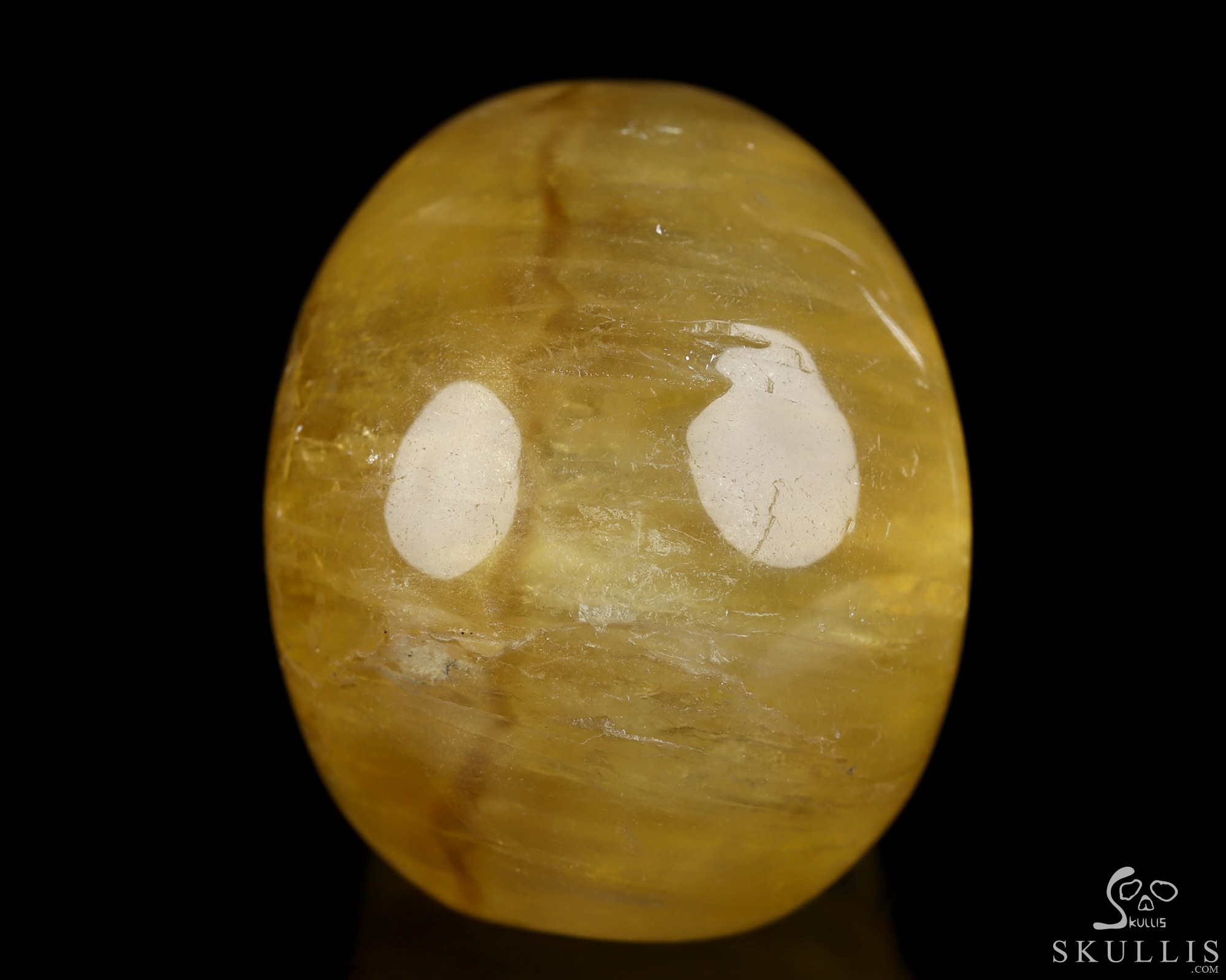 2.0" Orange Fluorite Hand Carved Crystal Skull, Realistic, Crystal Healing 2.0" Orange Fluorite Hand Carved Crystal Skull, Realistic, Crystal Healing