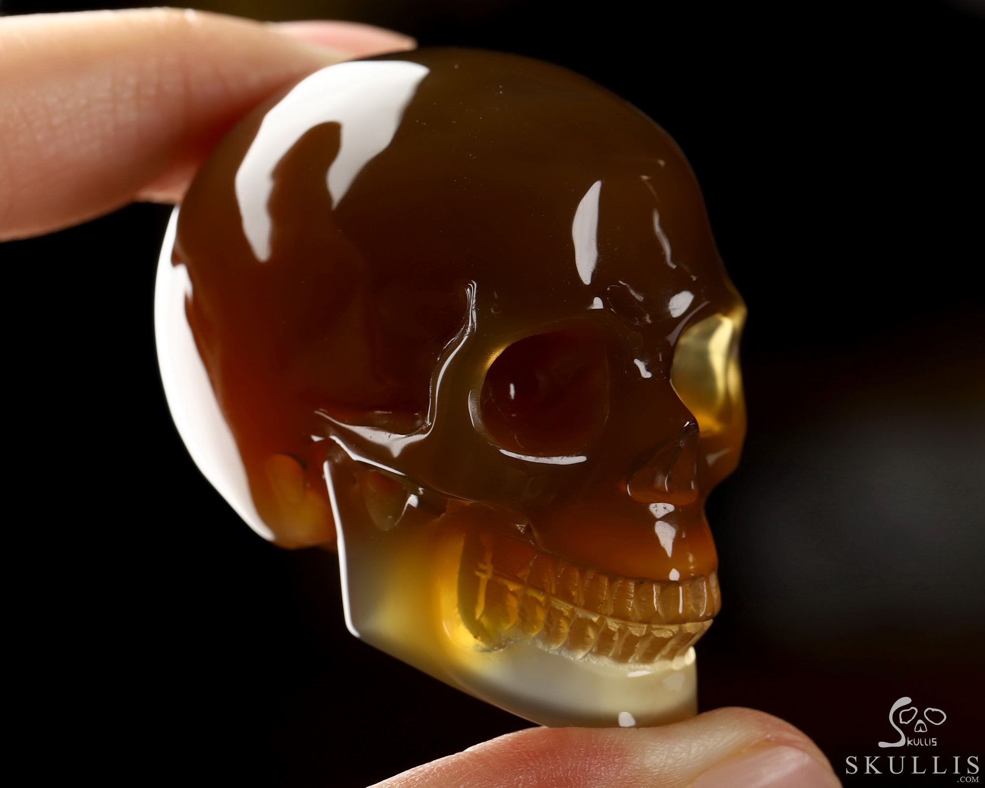 2.0" Agate Hand Carved Crystal Skull, Realistic, Crystal Healing 2.0" Agate Hand Carved Crystal Skull, Realistic, Crystal Healing