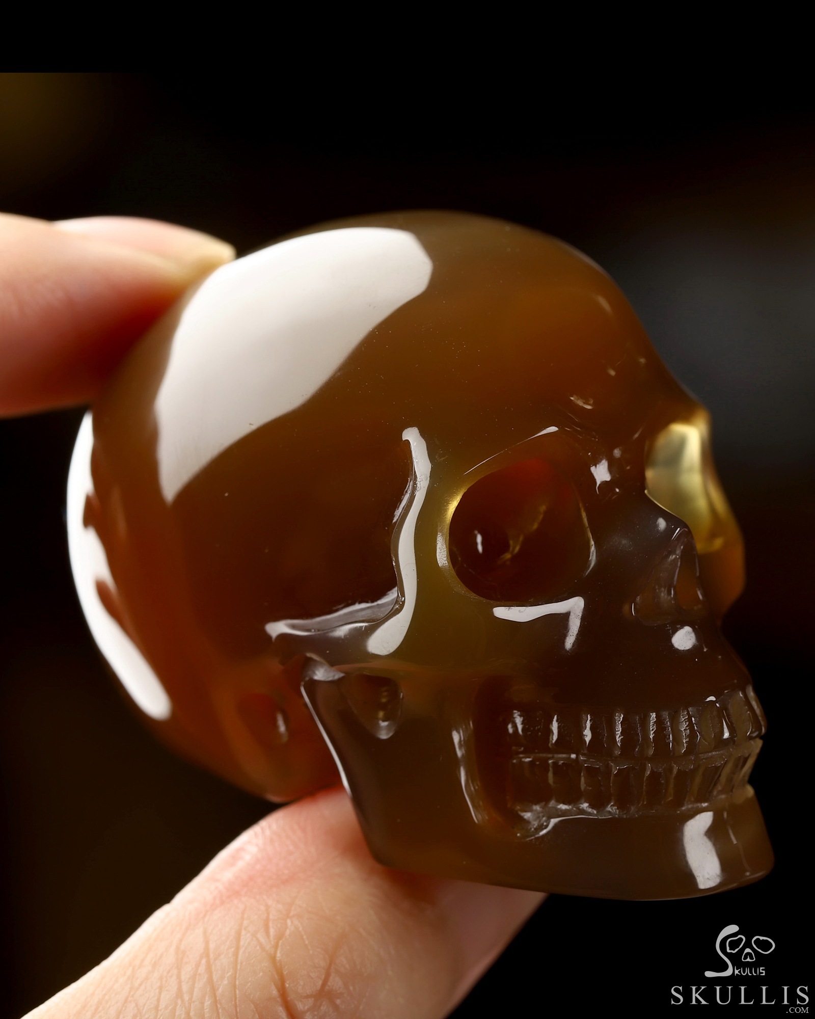 2.0" Agate Hand Carved Crystal Skull, Realistic, Crystal Healing 2.0" Agate Hand Carved Crystal Skull, Realistic, Crystal Healing