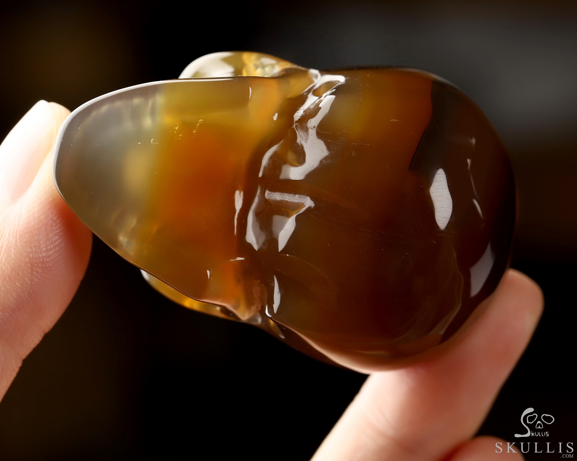 2.0" Agate Hand Carved Crystal Skull, Realistic, Crystal Healing 2.0" Agate Hand Carved Crystal Skull, Realistic, Crystal Healing
