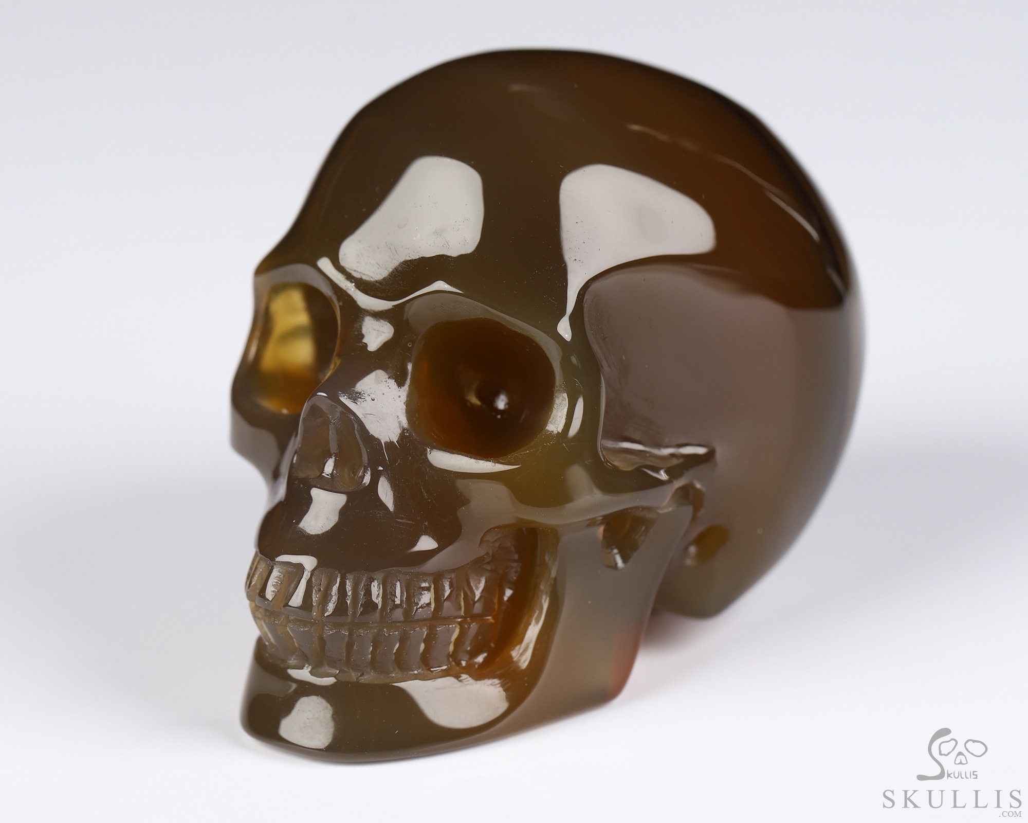 2.0" Agate Hand Carved Crystal Skull, Realistic, Crystal Healing 2.0" Agate Hand Carved Crystal Skull, Realistic, Crystal Healing