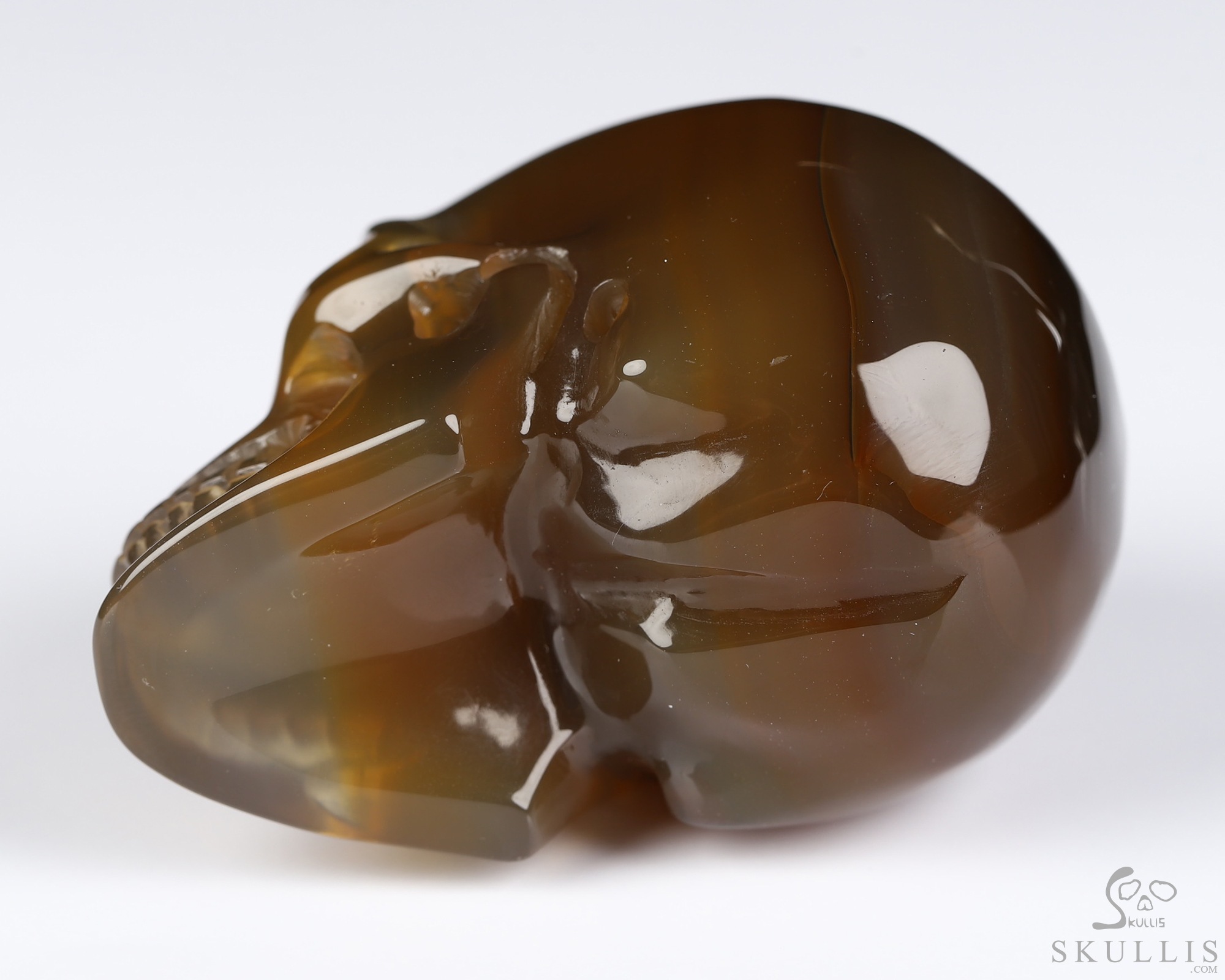 2.0" Agate Hand Carved Crystal Skull, Realistic, Crystal Healing 2.0" Agate Hand Carved Crystal Skull, Realistic, Crystal Healing